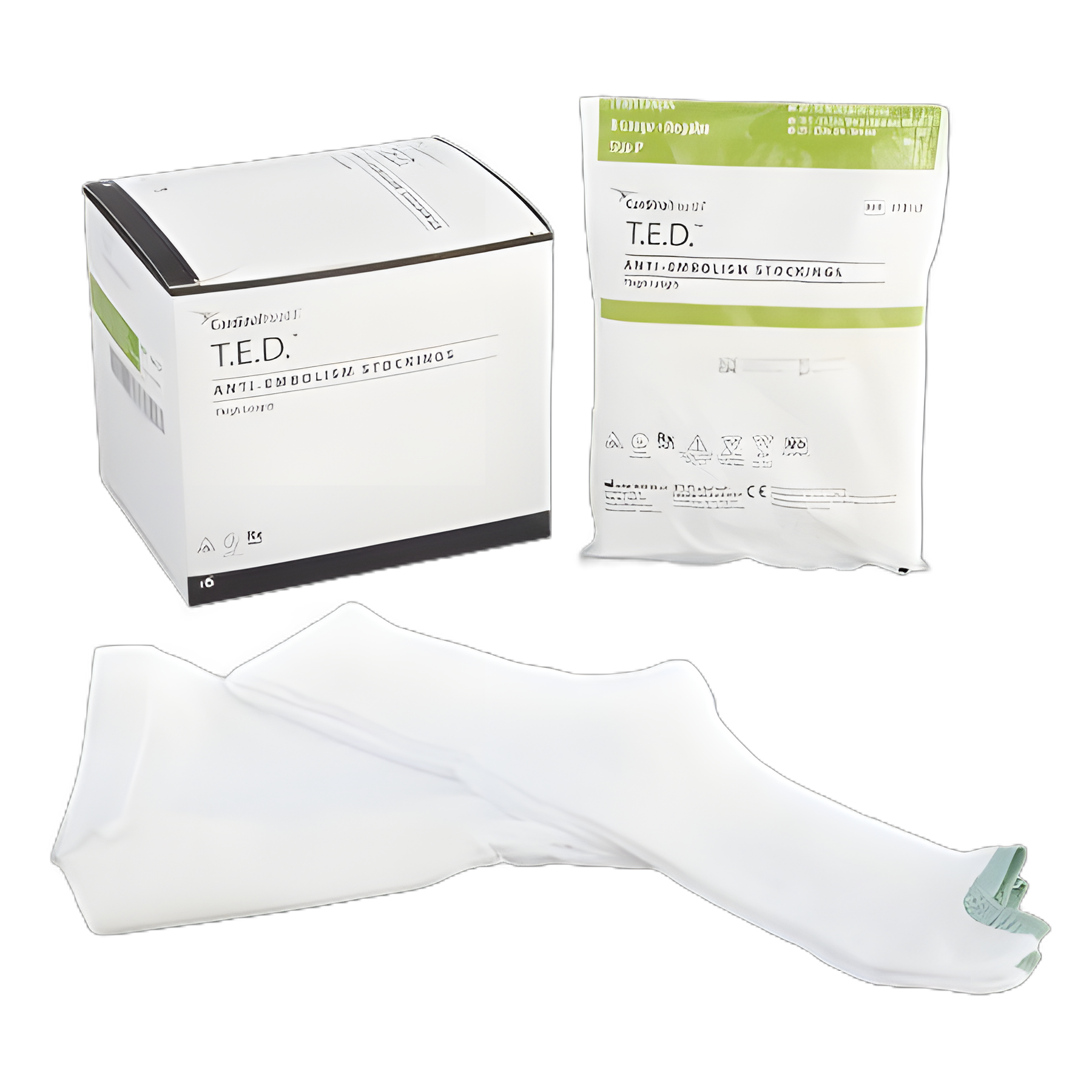 Anti-embolism Stocking T.E.D.™ Thigh High X-Large / Regular White Inspection Toe
