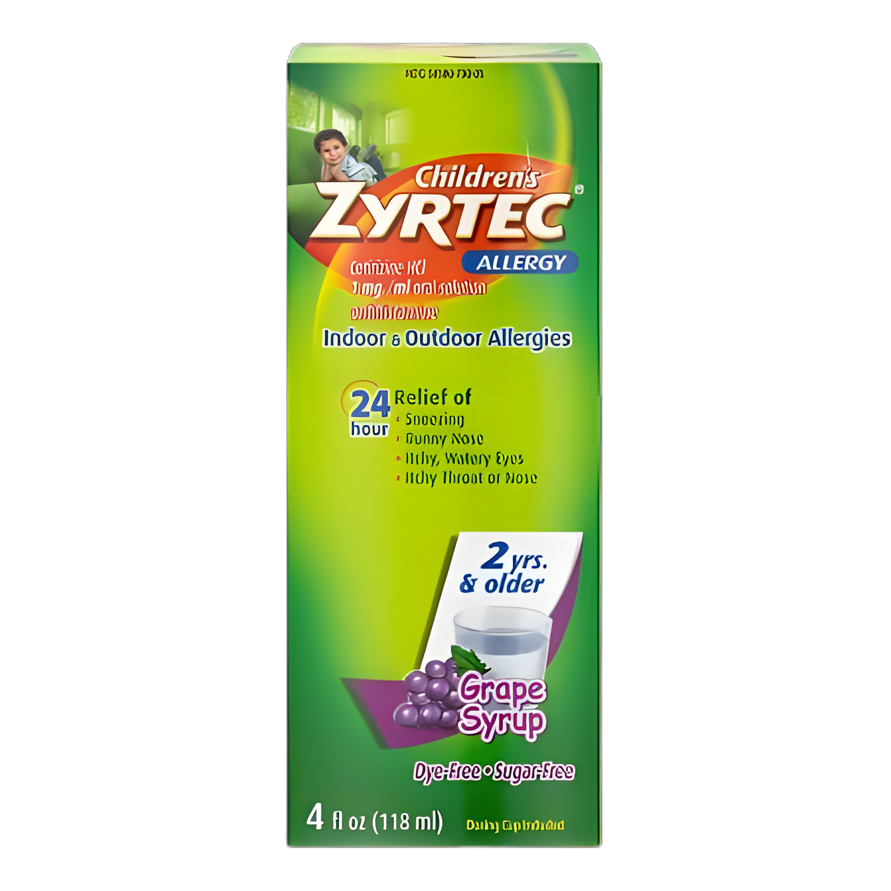 Children's Allergy Relief Zyrtec® 1 mg / 1 mL Strength Solution 4 oz.