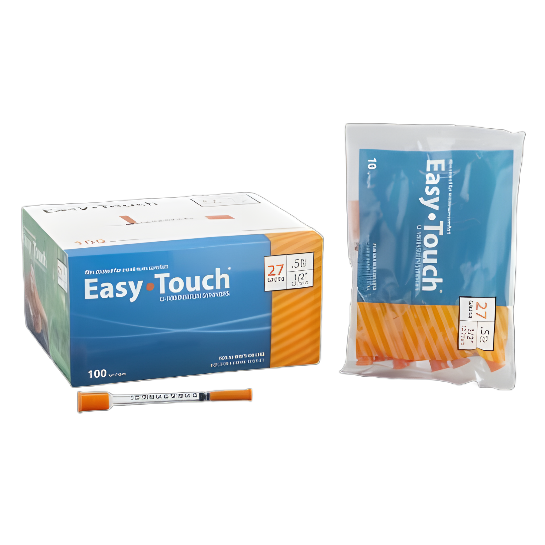 EasyTouch™ 0.5 mL Insulin Syringe with 27G Needle - 827555