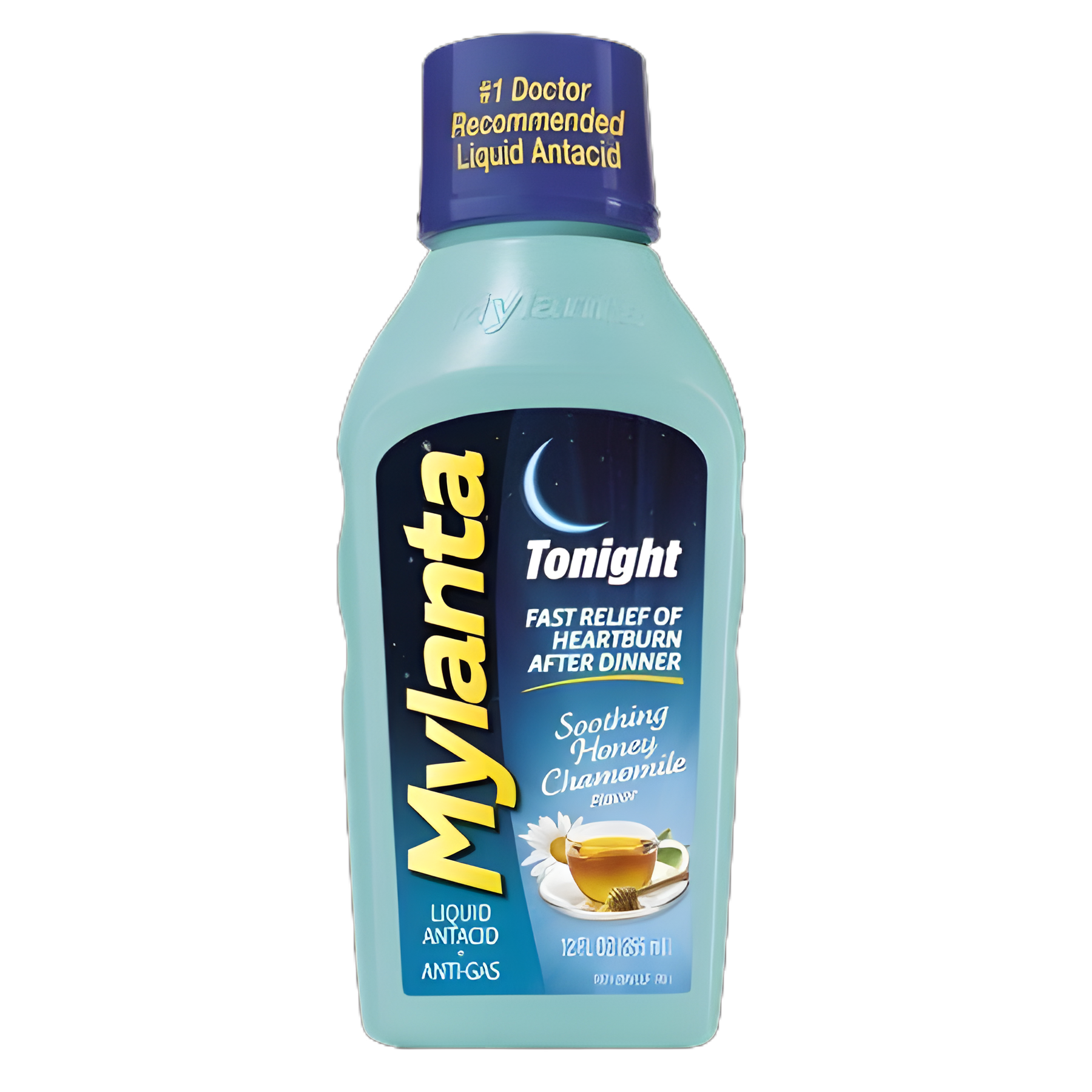 Antacid Mylanta® Tonight 800 mg / 270 mg / 80 mg Strength Liquid 12 oz.