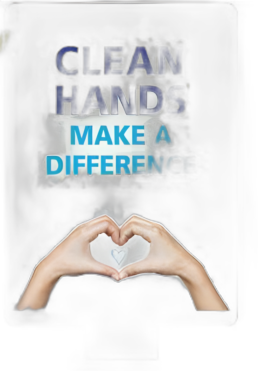 Purell Messenger® Clean Hands Make a Difference Instructional Door/Wall Sign