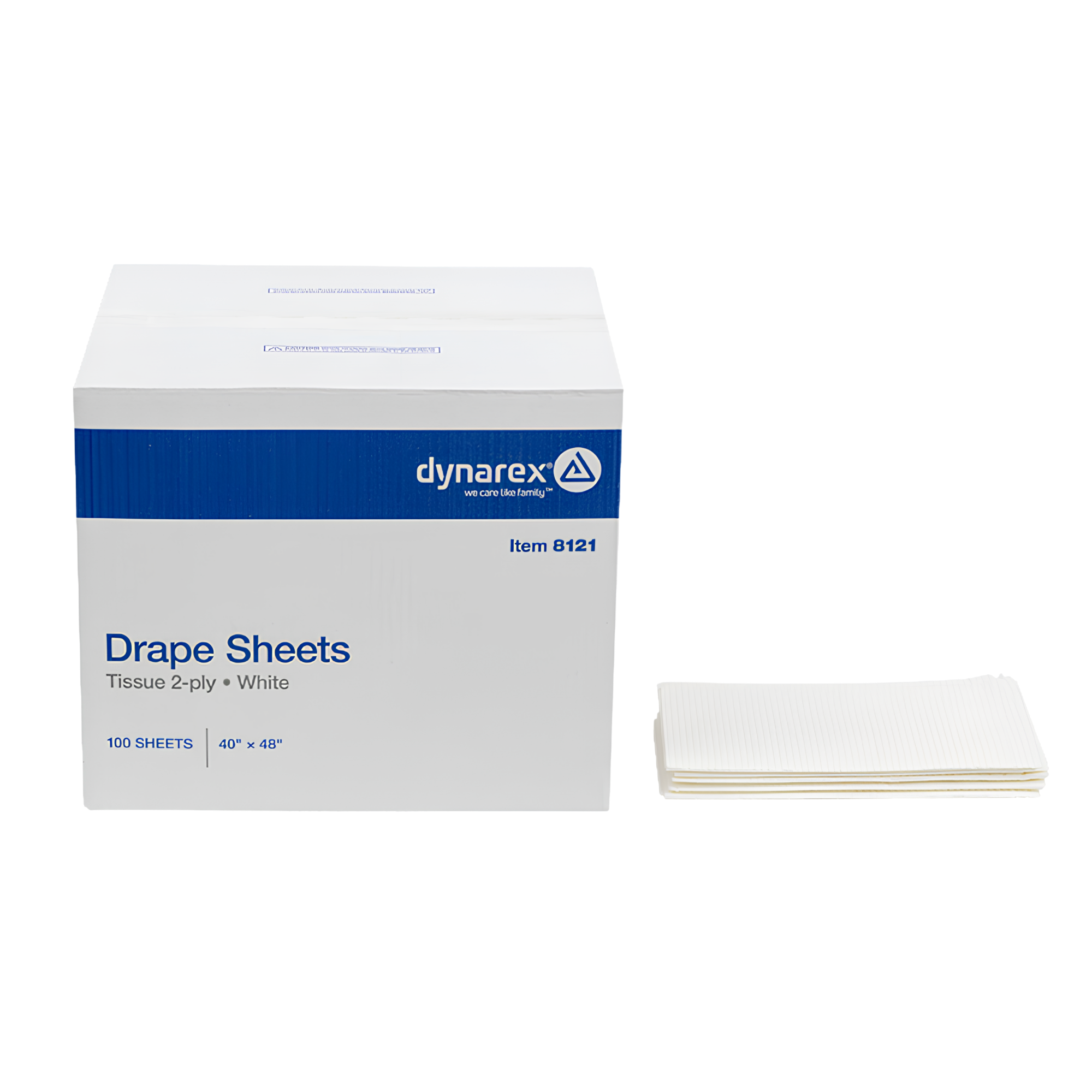 General Purpose Drape Standard Drape Sheet, White, 2-Ply, 40 W X 48 L Inch NonSterile