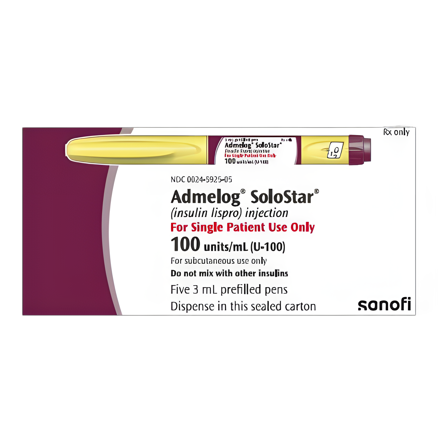 Admelog® SoloStar® Insulin Lispro Injection 100 U/mL Prefilled Pen