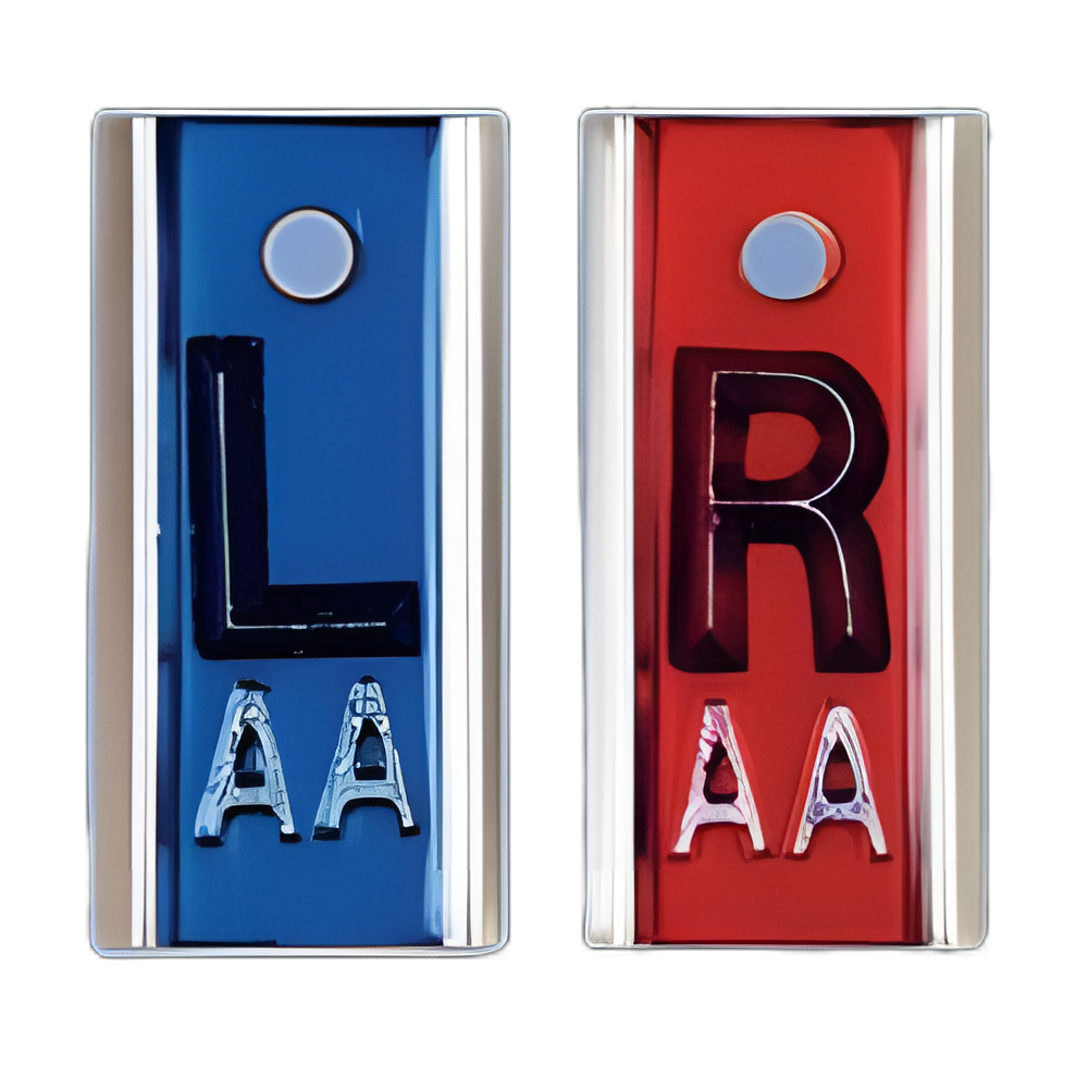 X-Ray Marker Set 5/8 Inch Blue / Red Elite Cassette Marker 1 Set - 50160 - 1