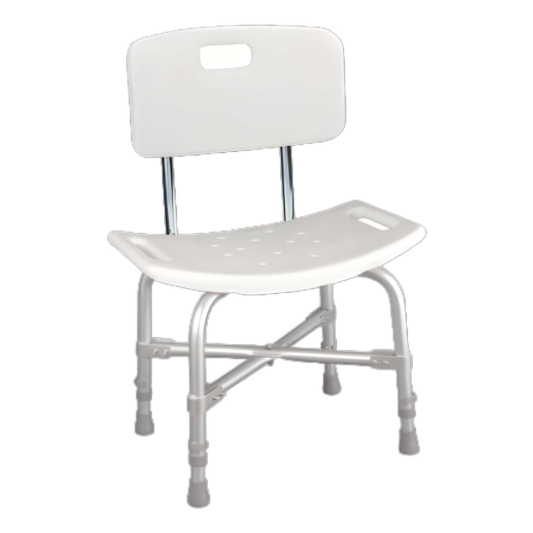 Bath Bench McKesson Without Arms Aluminum Frame With Backrest 20 Inch Seat Width 500 lbs. Weight Capacity