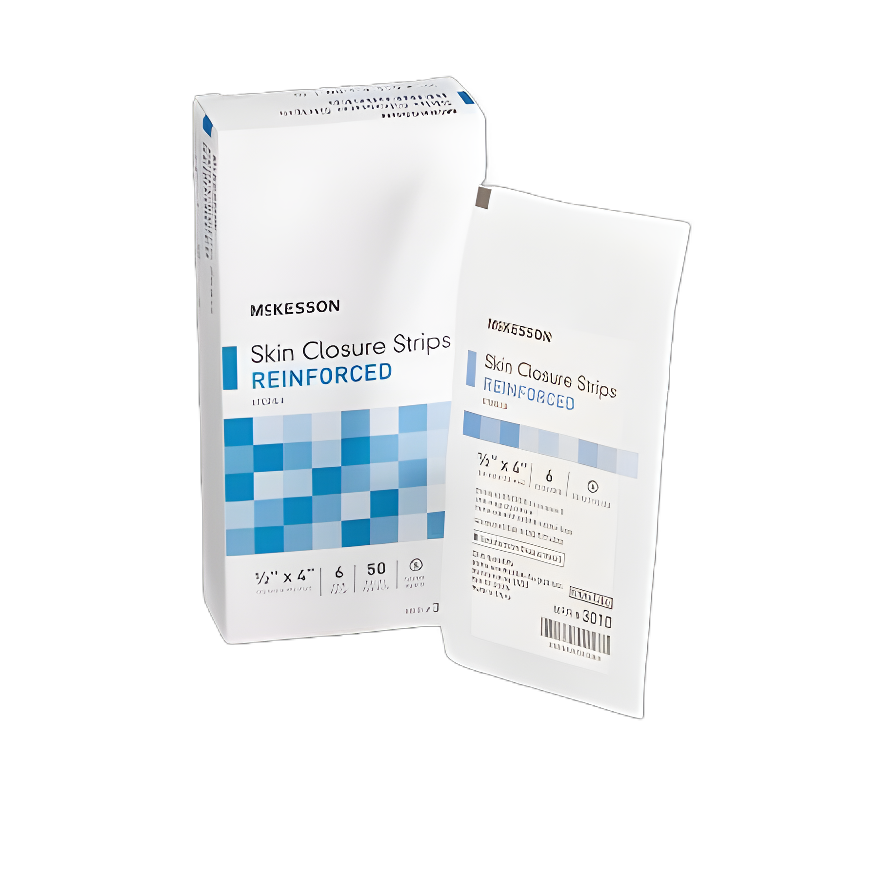 Skin Closure Strip McKesson 1/2 X 4 Inch Nonwoven Material Reinforced Strip White