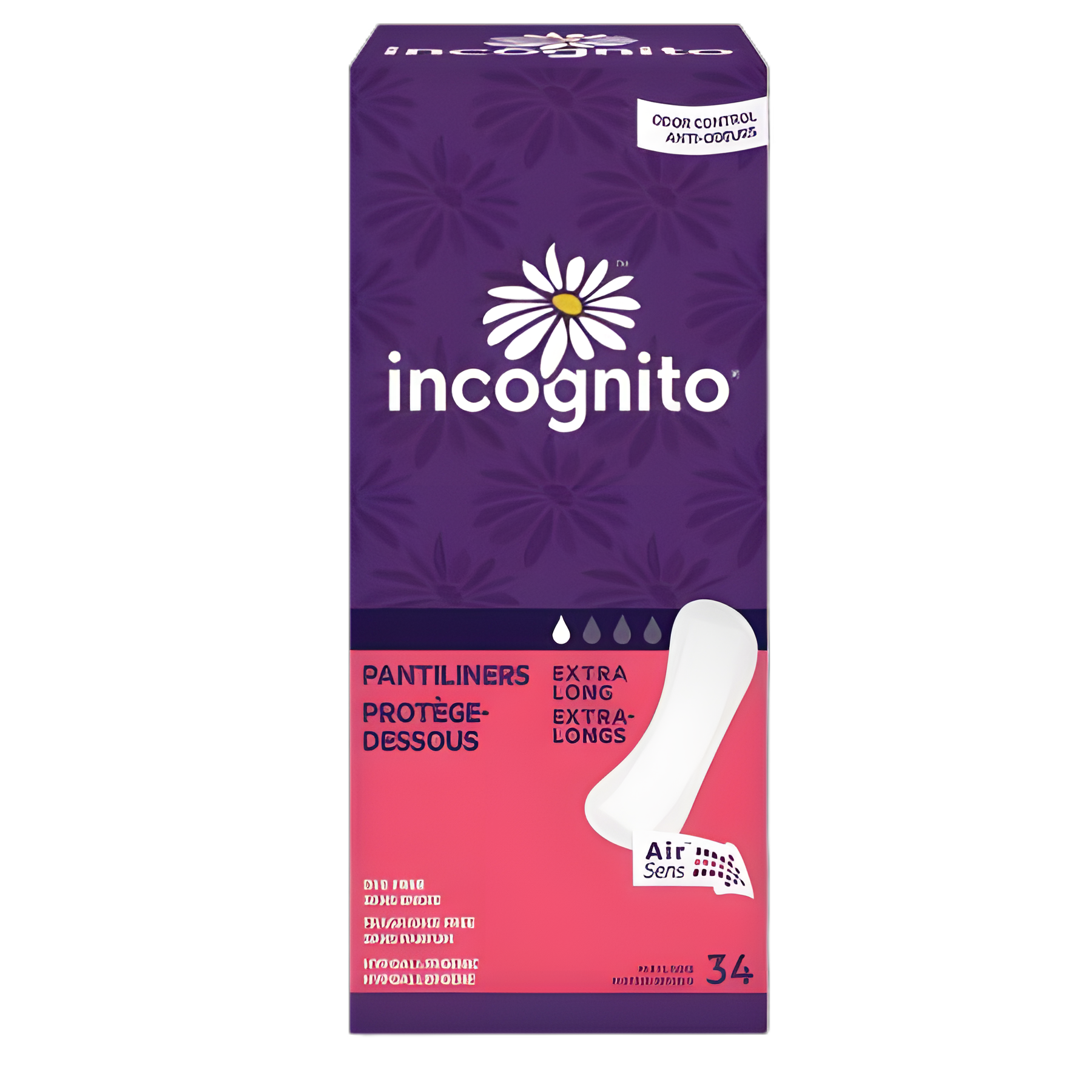 Panty Liner Incognito® Extra Long Light Absorbency