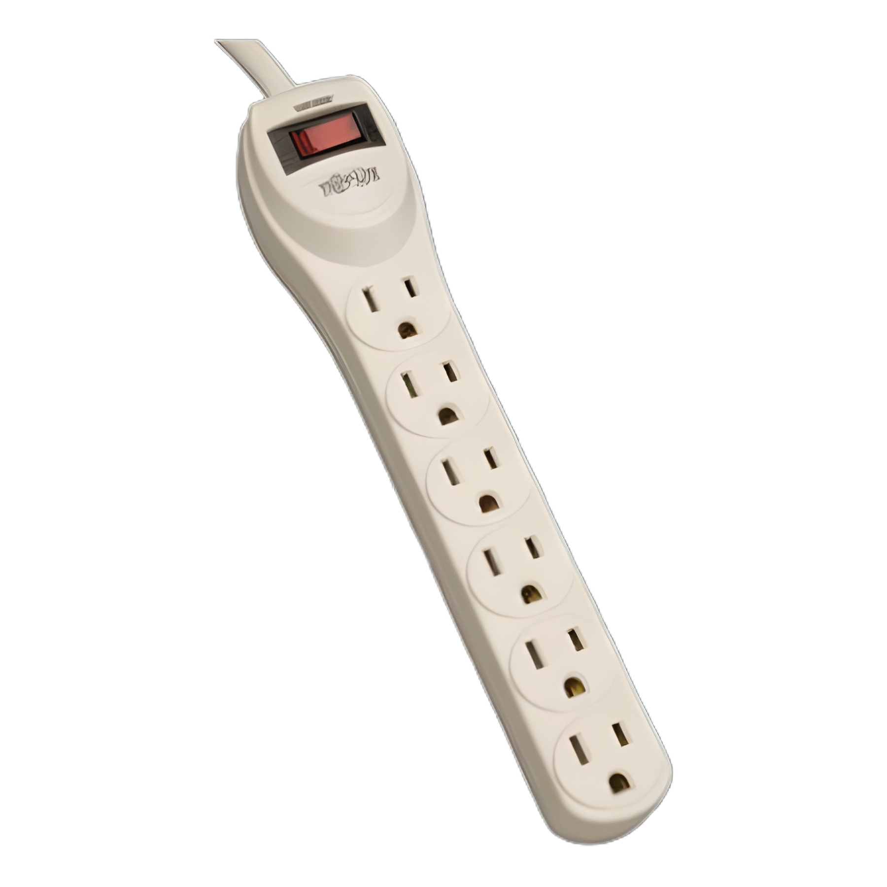 Waber-by-Tripp Lite Industrial Power Strip, 6 Outlets, 4 ft Cord, Gray