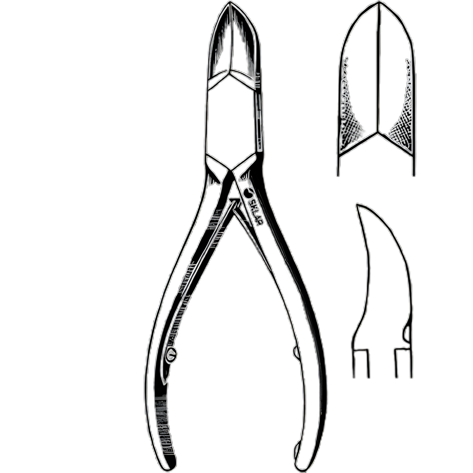 Nail Nipper Concave Jaw 5-1/2 Inch Length German Stainless Steel - 97-1309