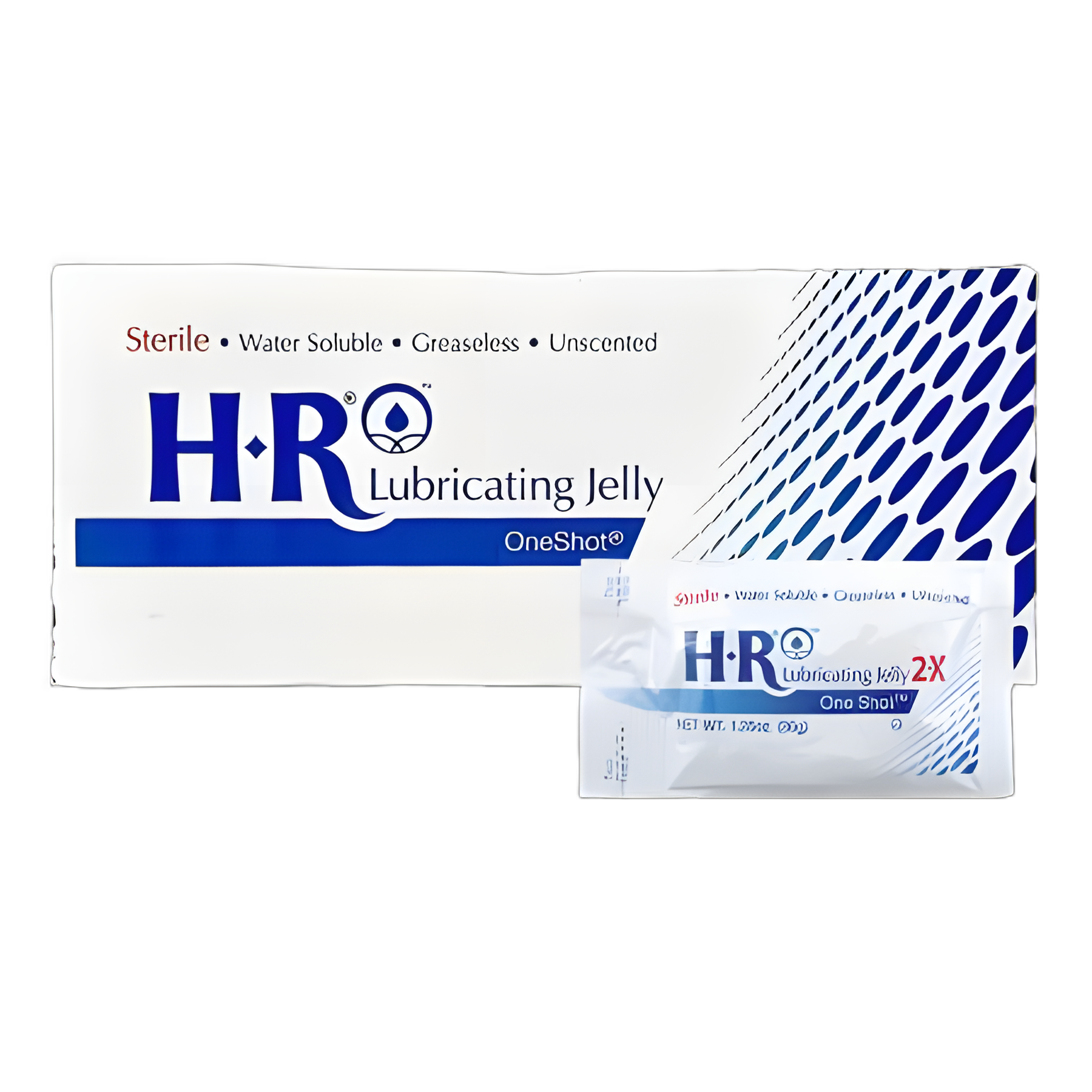 HR® One Shot® Lubricating Jelly 1.25 oz. Sterile Single Use Packet