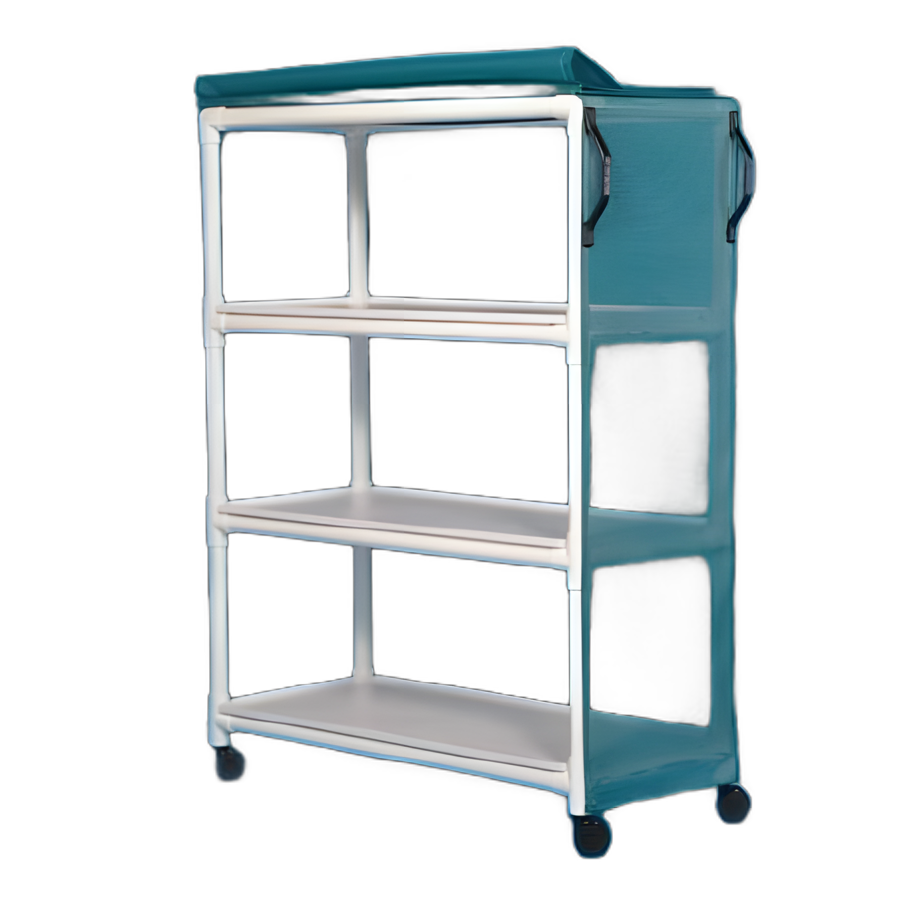 Linen Cart with Cover Standard Line 3 Shelves PVC 3 Inch Twin Casters - VL LC3 L - 3