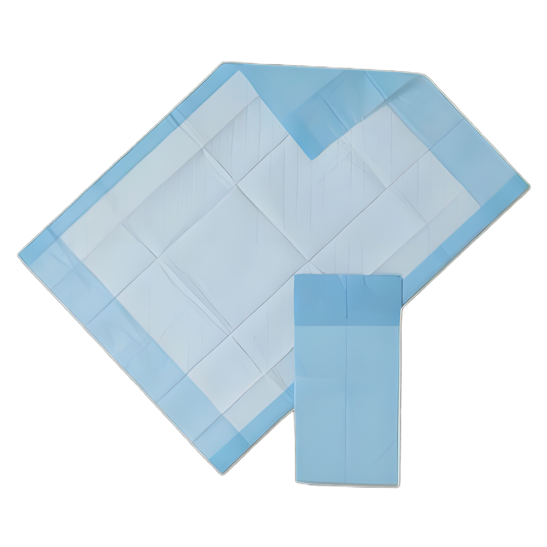 Medline Protection Plus Disposable Underpads, 17x24, Blue, 25/Bag - Latex-Free