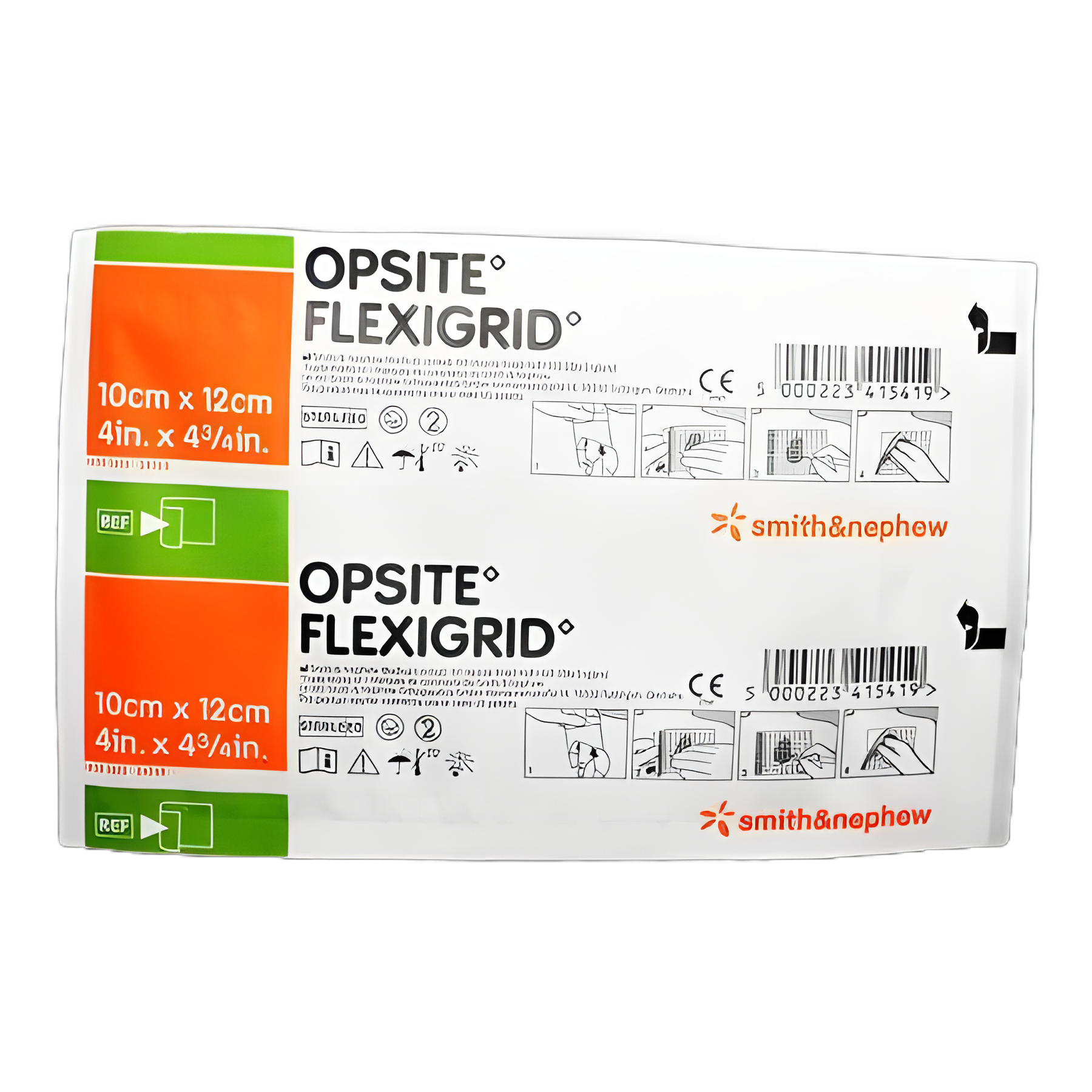 Transparent Film Dressing OpSite Flexigrid 4 X 4-3/4 Inch 2 Tab Delivery Rectangle Sterile - 66024629