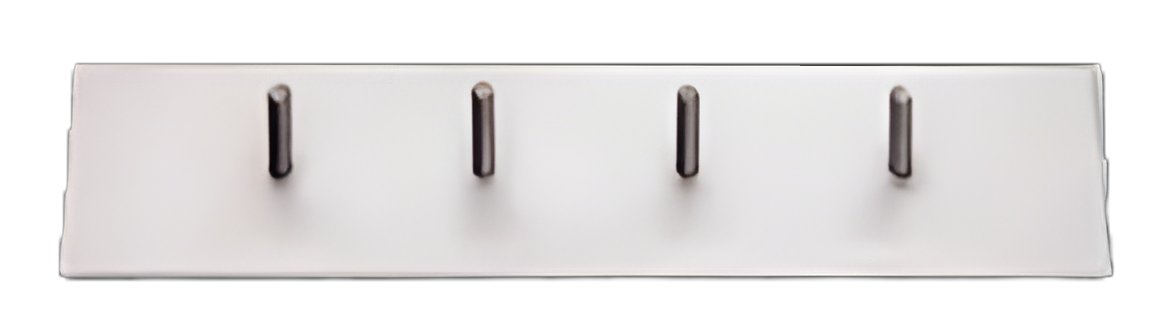 Steris Instrument Brush Organizer 1 x 5 Inch, Stainless Steel with Adhesive Backing