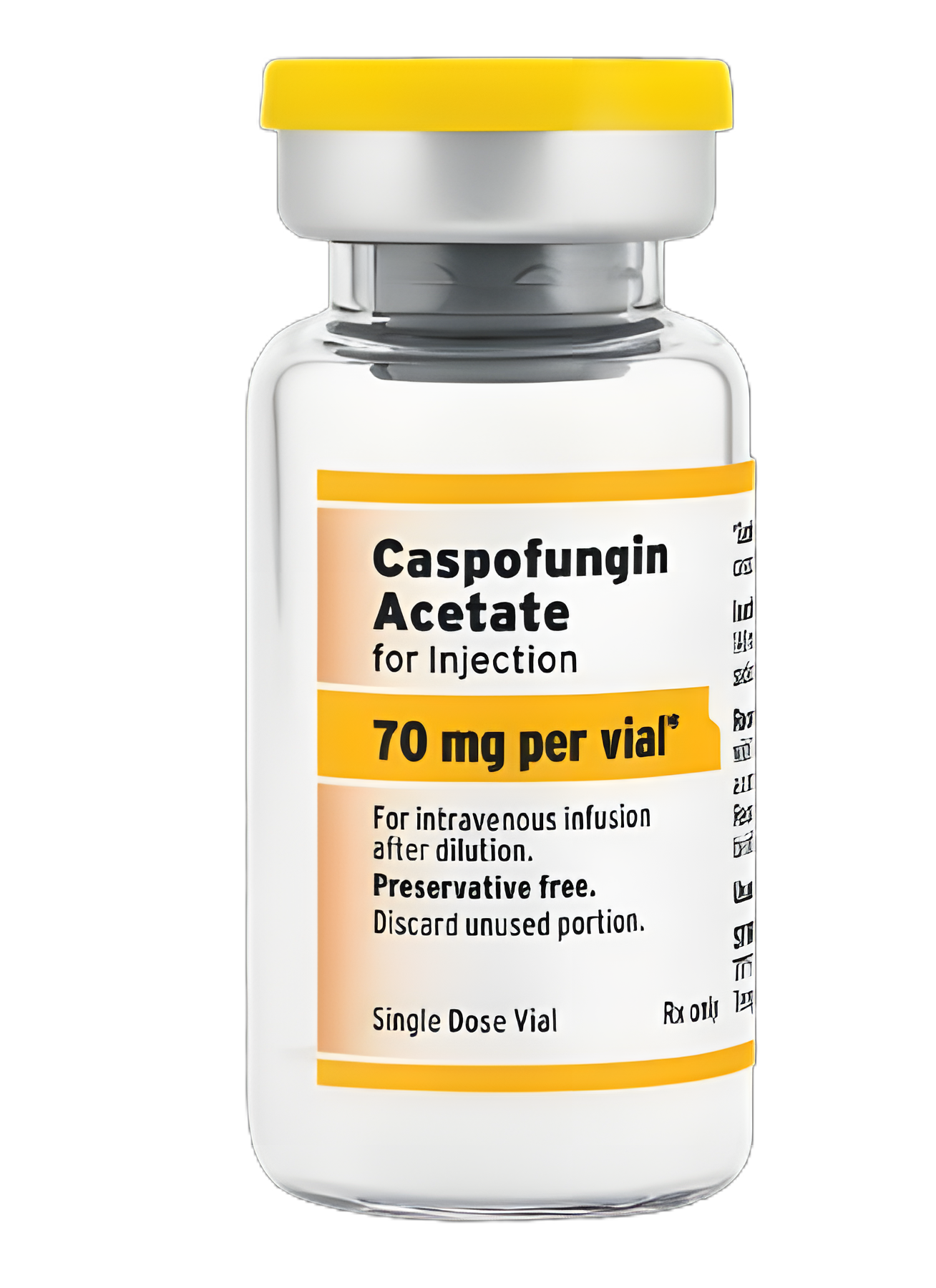 Caspofungin Acetate 70 mg Injection - Single-Dose Vial for Intravenous Use