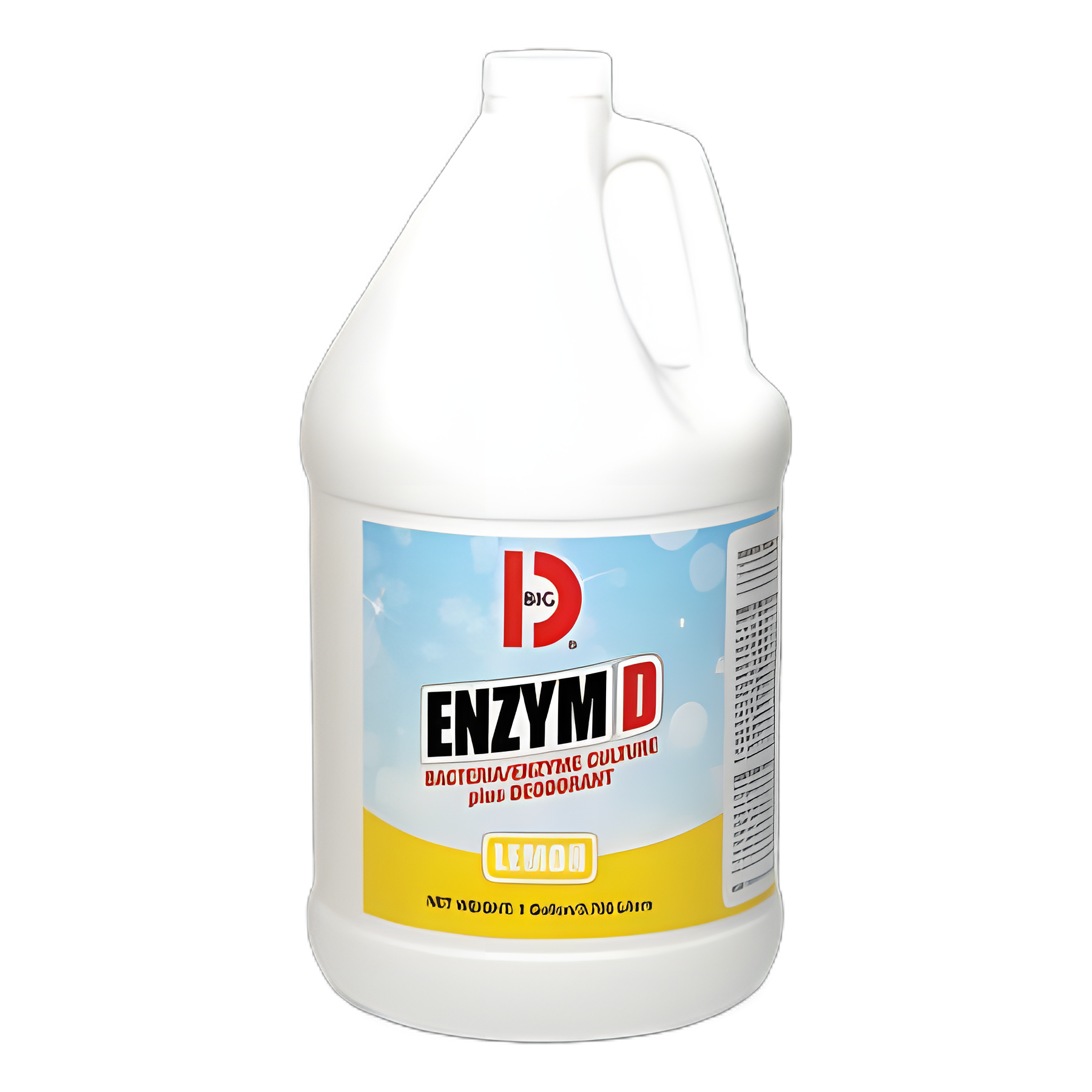 Enzym D Digester Liquid Deodorant, Lemon, 1 gal Bottle, 4/Carton