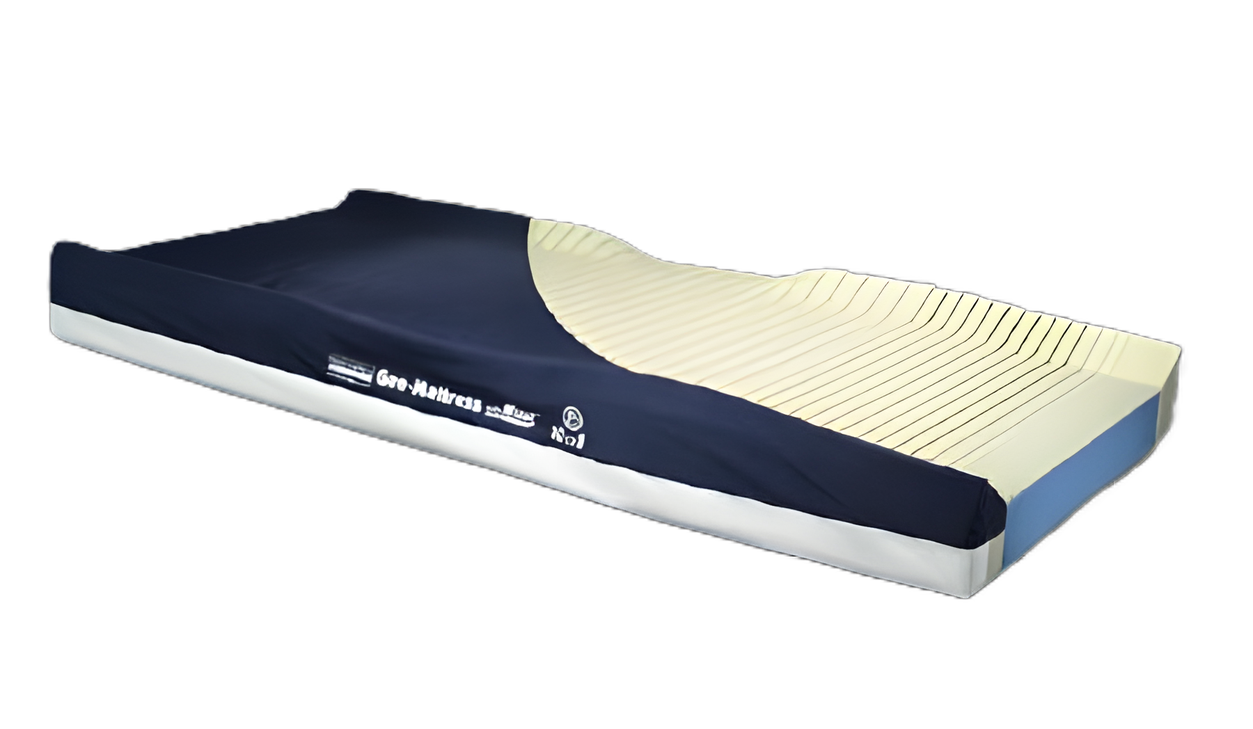 Geo-Mattress® 35x75x8 Inch Mattress Cover with Raised Perimeter for Enhanced Patient Safety