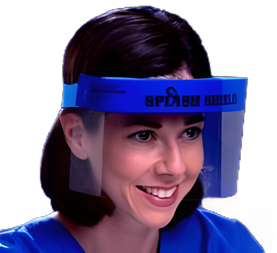 Face Shield Splash Shield™ One Size Fits Most Half Length Anti-fog Disposable NonSterile