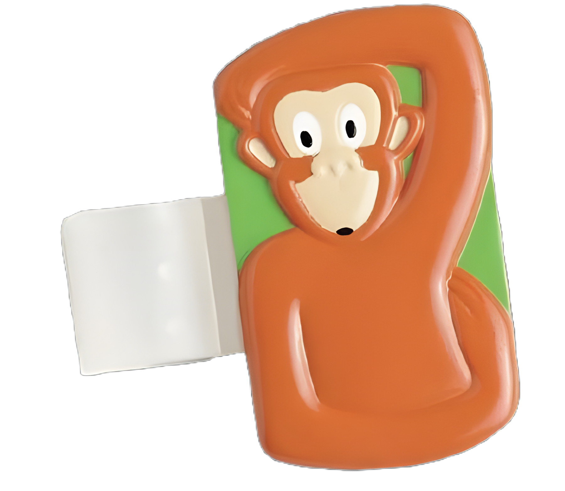 Pedia Pals Chimp Stethoscope ID Tag for Pediatric Use - Brown 1 x 2 Inch ABS Plastic