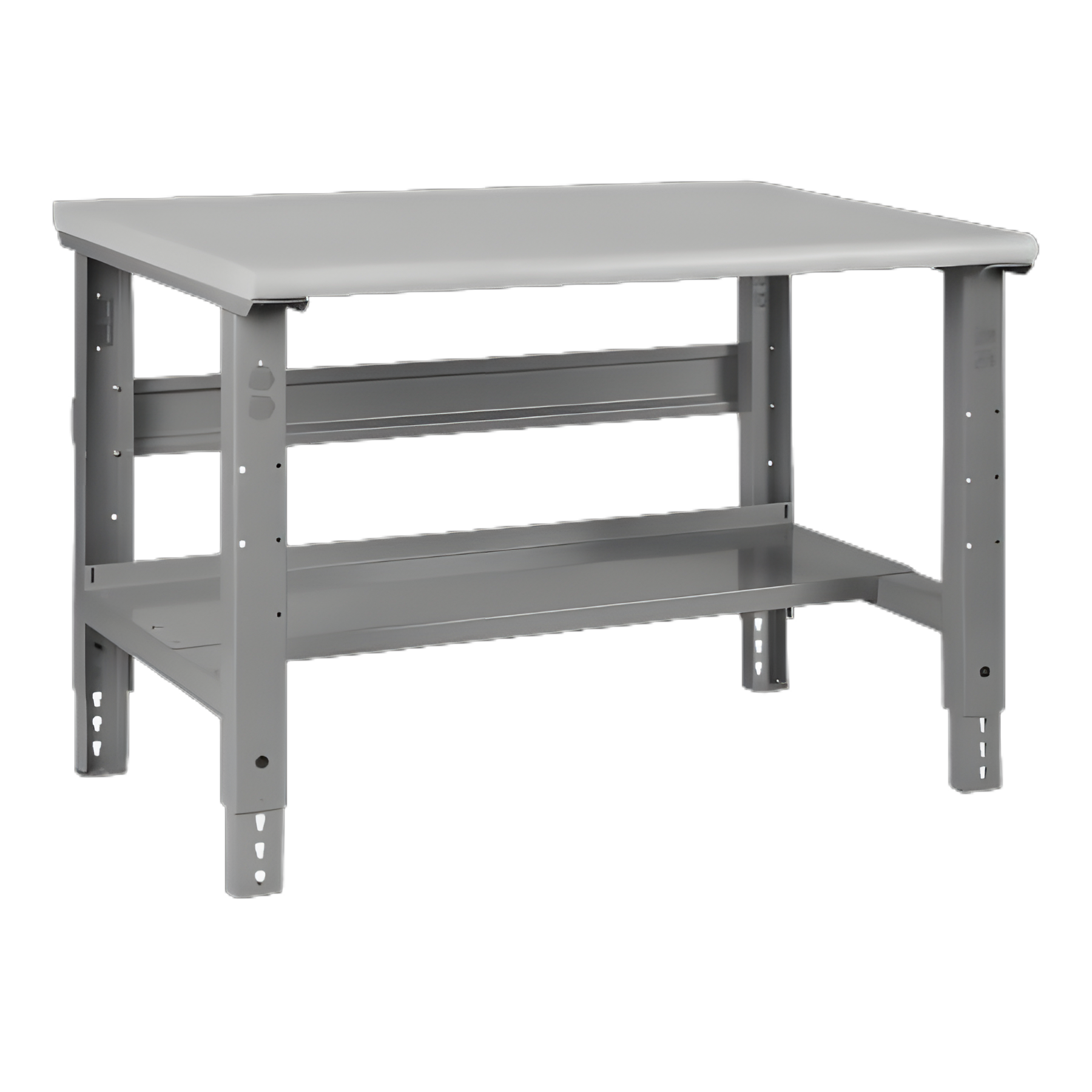 Industrial Packing Table ULINE 48 X 36 Inch Powder Coated Steel 500 lbs. Weight Capacity Without Drawers 1 Shelf