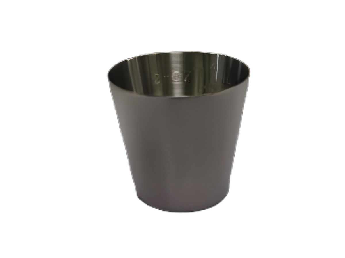 Graduated Medicine Cup Grafco® 2 oz. Silver Stainless Steel Reusable
