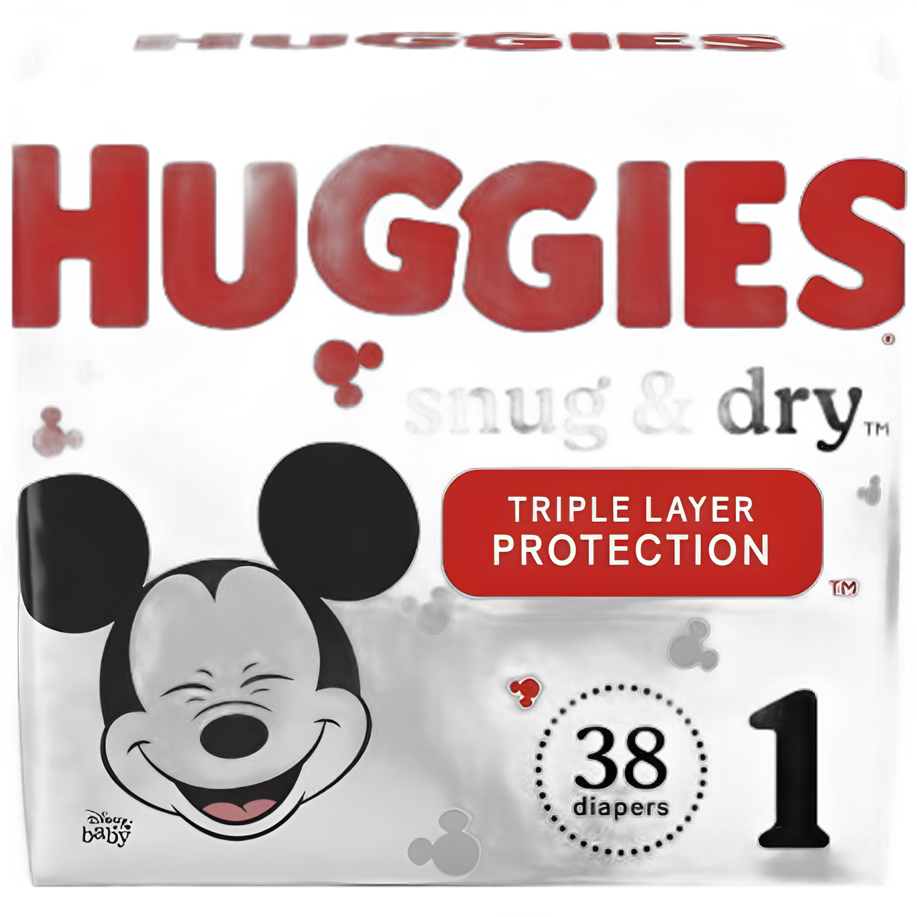 Huggies® Snug & Dry Unisex Baby Diaper, Size 1, Heavy Absorbency, Leak Protection