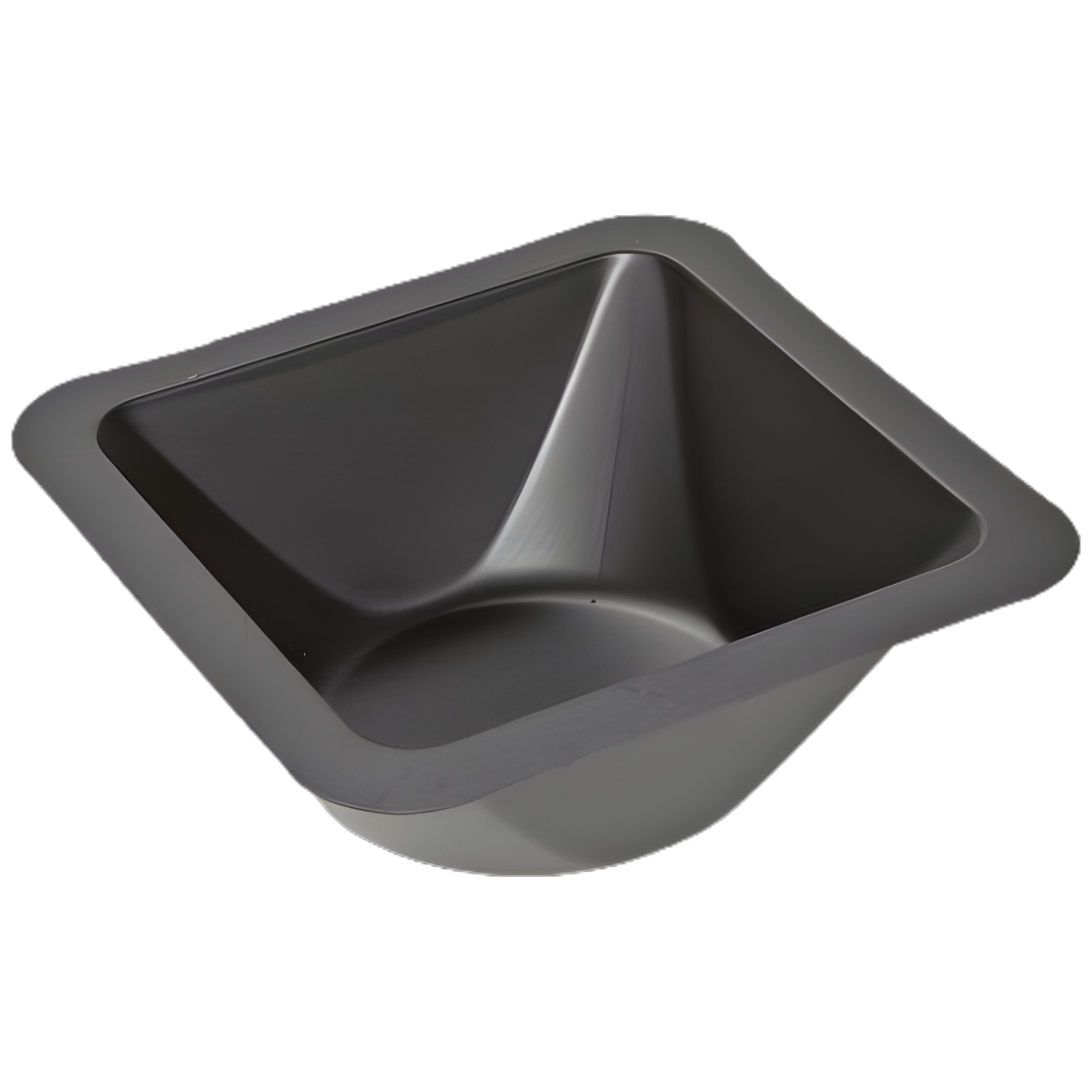 Large Black Polystyrene Weighing Dish with Wide Flat Bottom for Laboratory Use - Heathrow Scientific HS1423C
