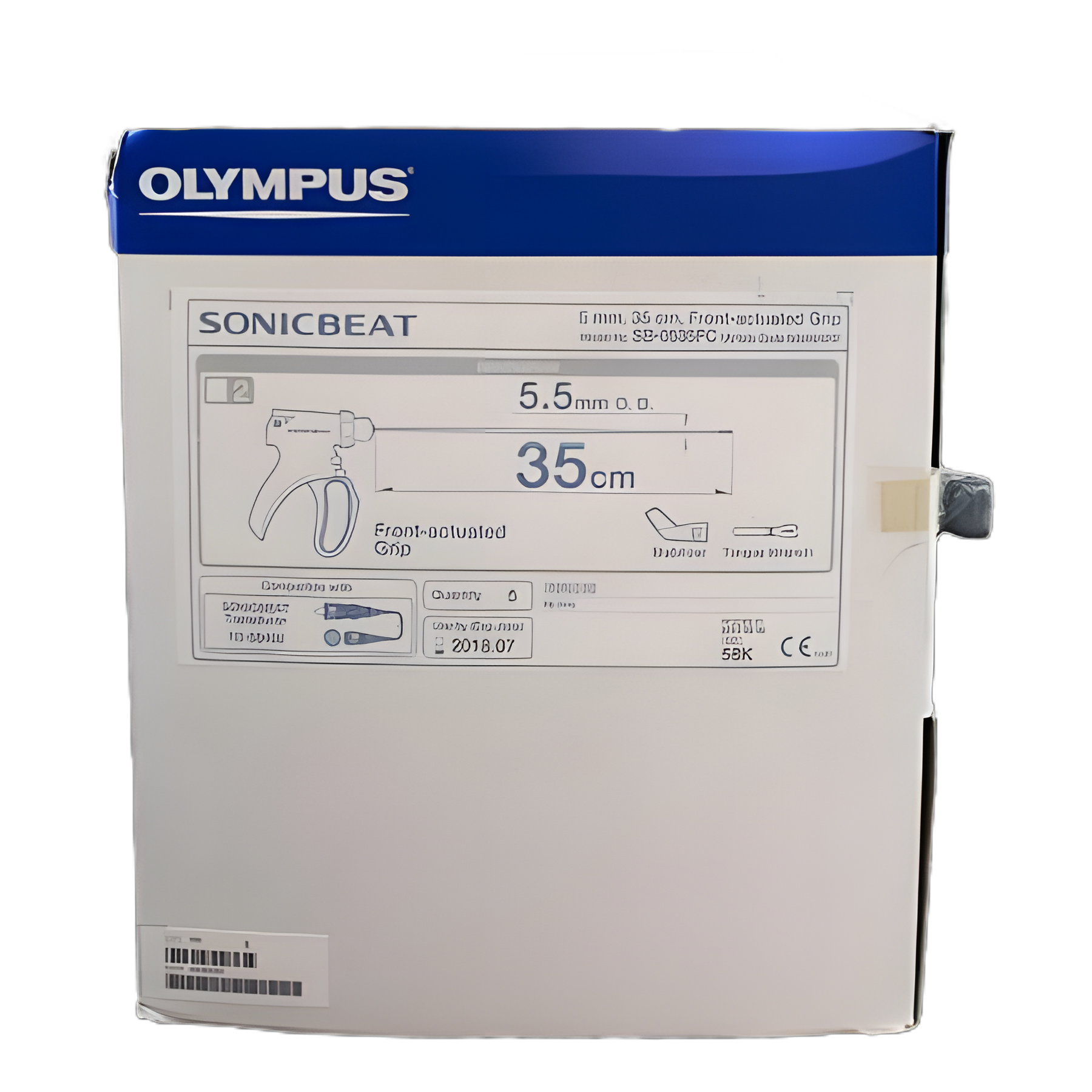 Olympus Sonicbeat Skin Stapler with Stainless Steel Staples - Front Actuated Grip, 35 Count