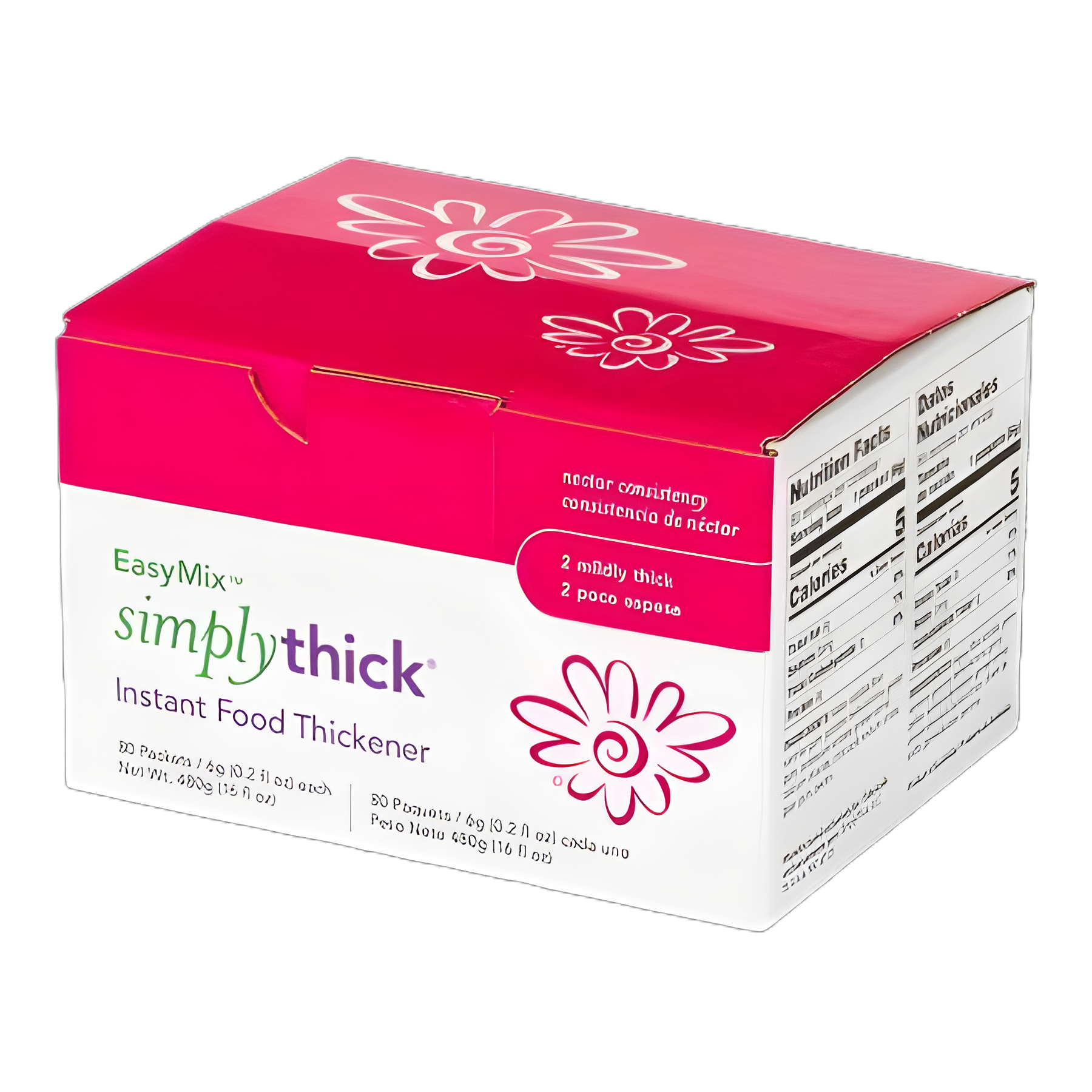 SimplyThick Easy Mix Food and Beverage Thickener, 6g Packets, Unflavored, IDDSI Level 2