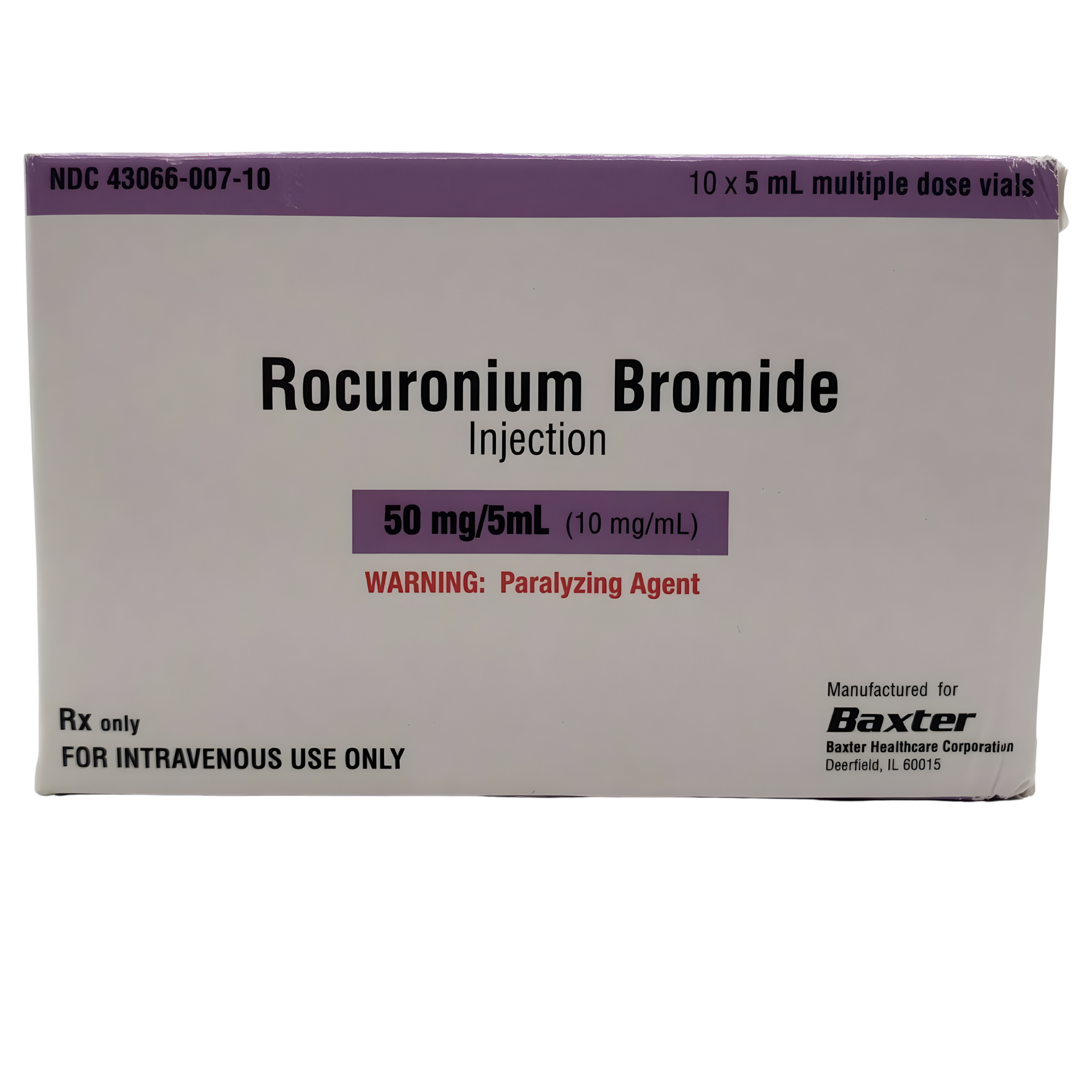 Rocuronium Bromide Injection 10 mg/mL | 5 mL Multi-Dose Vial - 43066000710