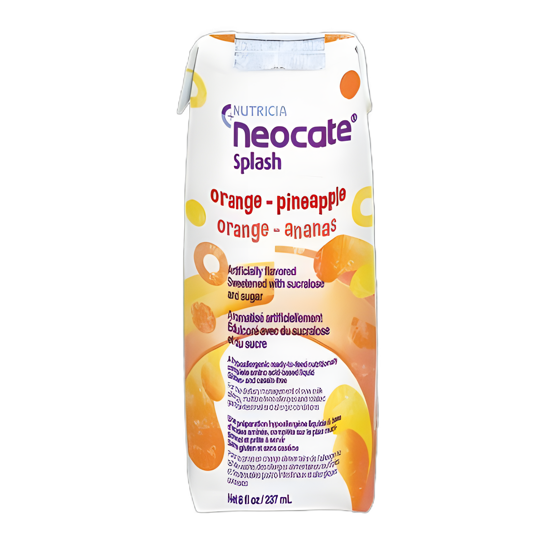 Neocate® Splash Orange/Pineapple Flavor 8 oz - Hypoallergenic Pediatric Oral Supplement