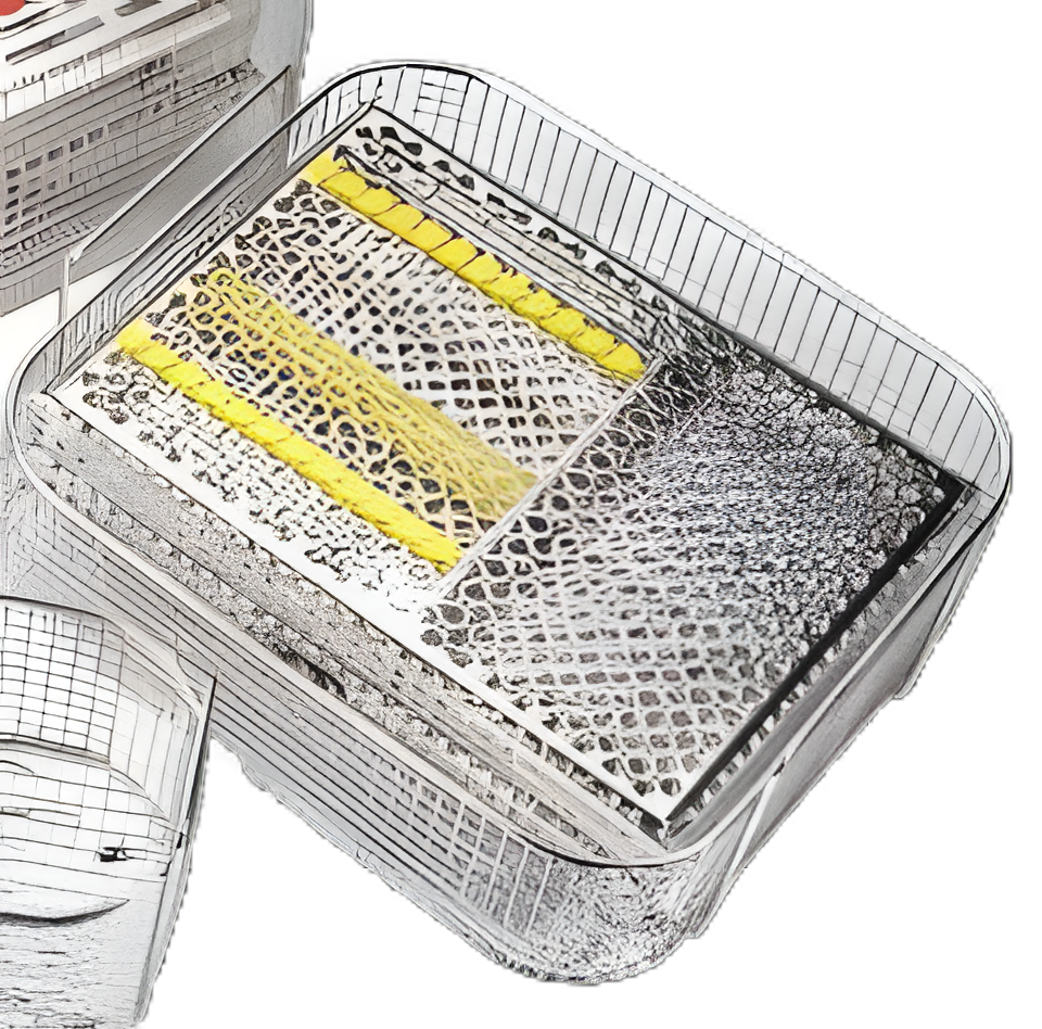 QuickClean™ Full Size Stainless Steel Ultrasonic Cleaner Basket for QC3 / QC3R