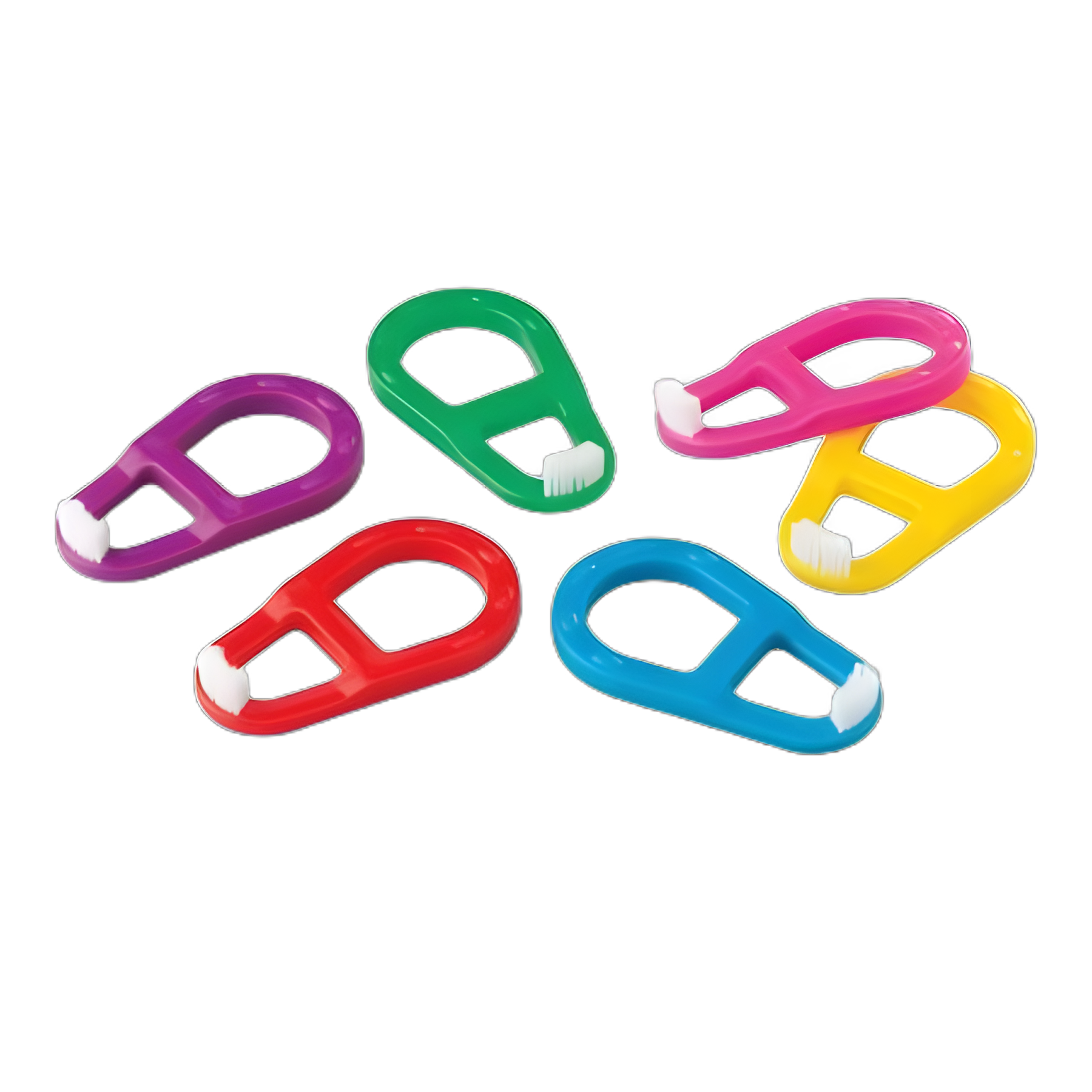 Safety Toothbrush Assorted Colors Infant / Toddler Nylon