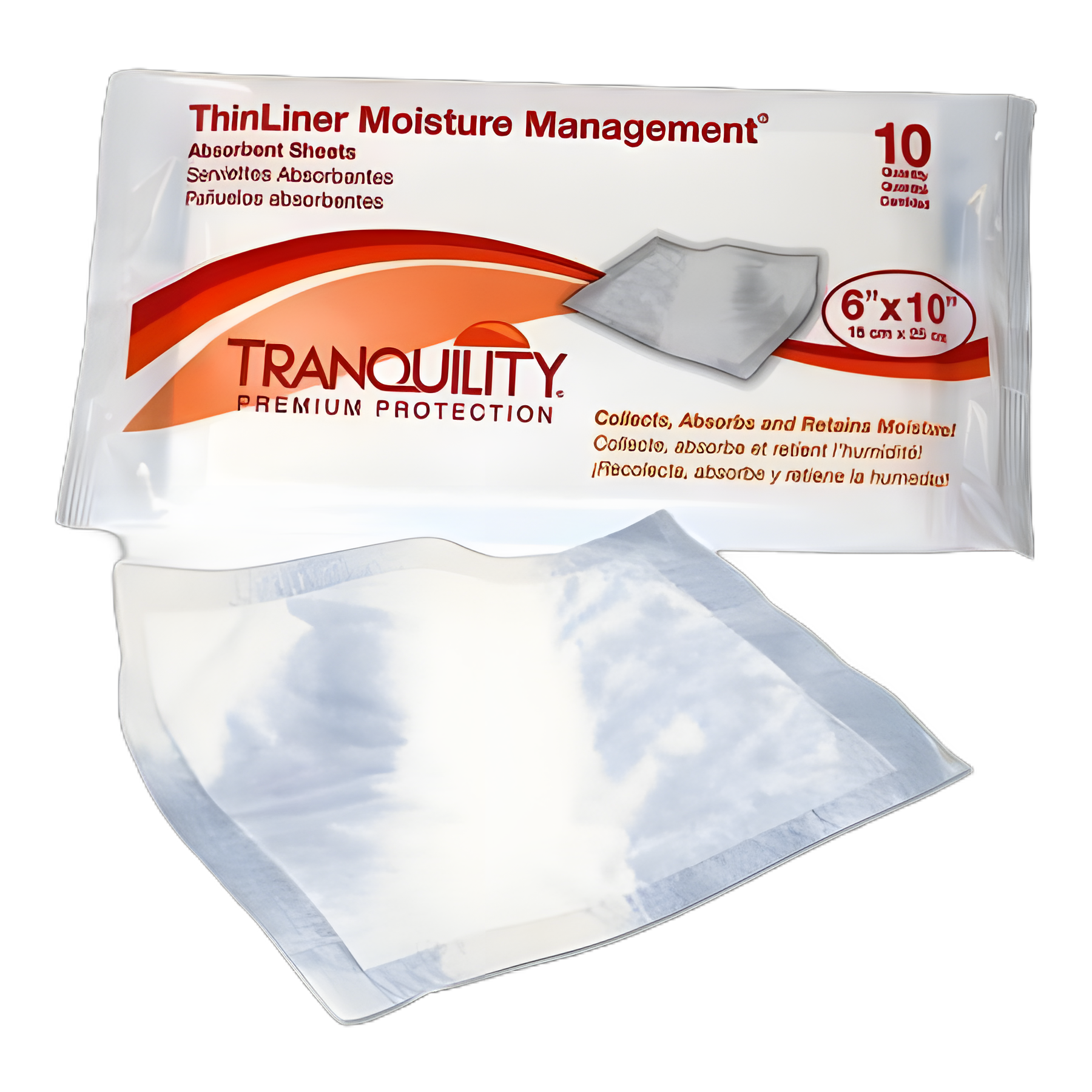 Tranquility ThinLiner® Skin Fold Management Pad - Absorbent, Breathable, 3190