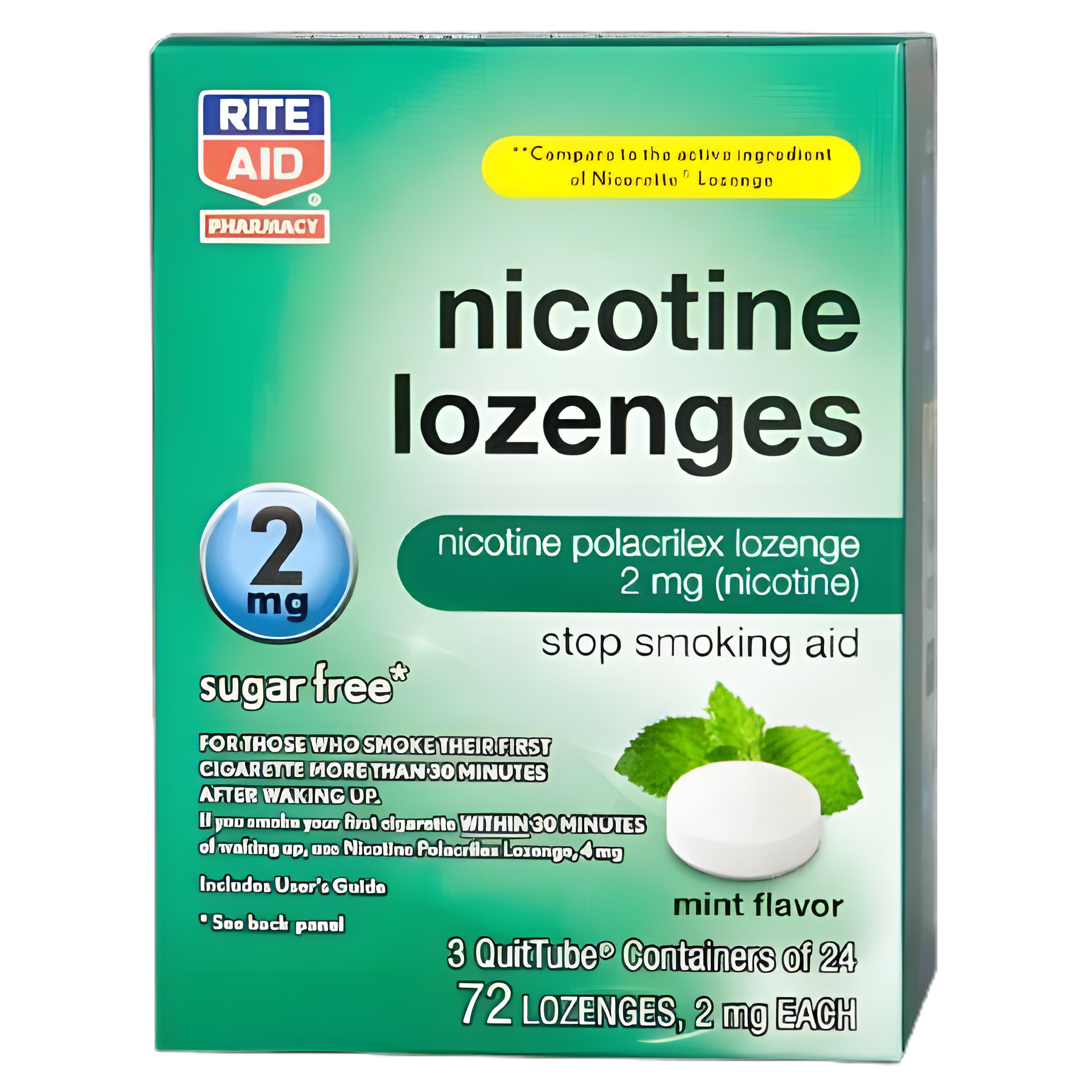 Stop Smoking Aid 2 mg Strength Lozenge