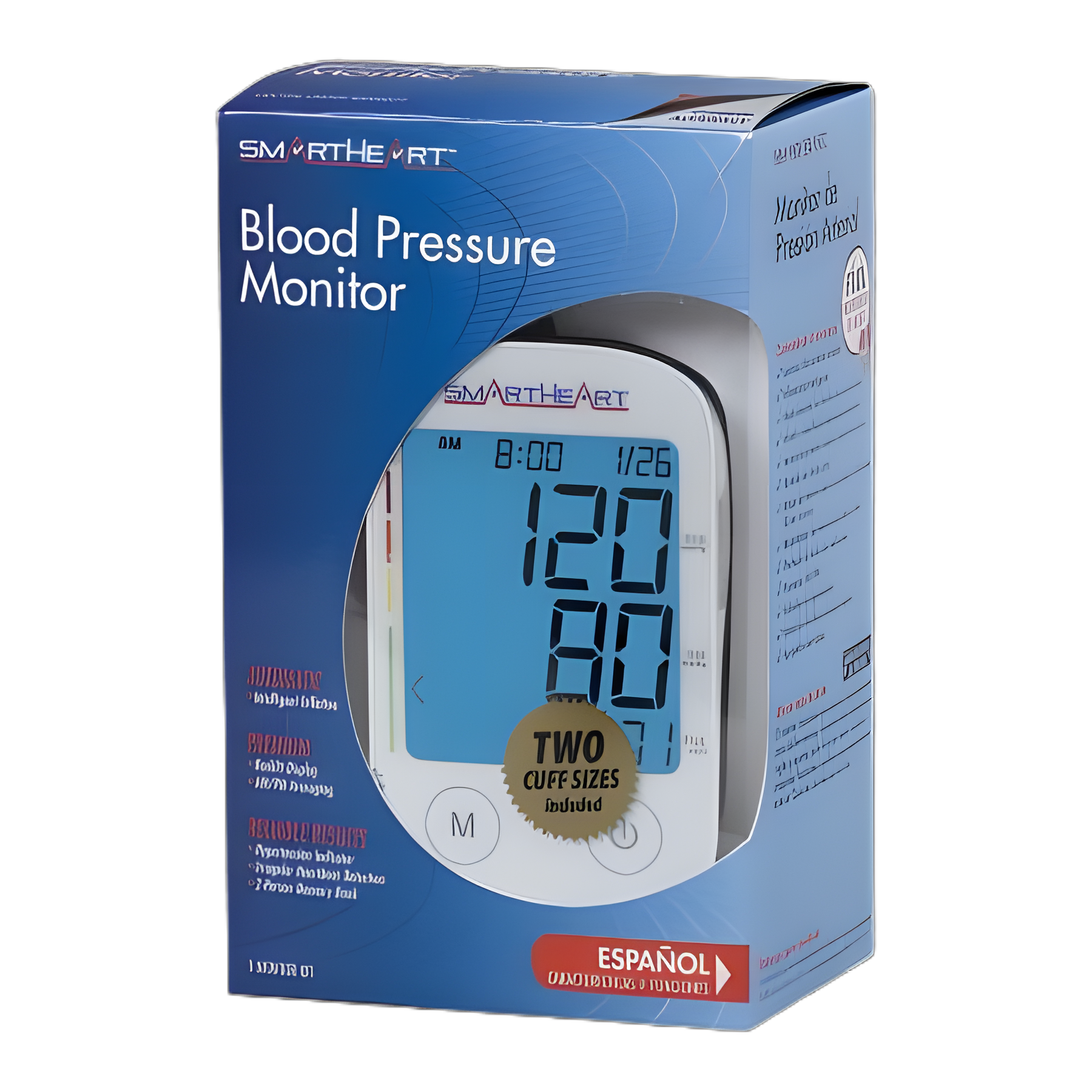 Home Automatic Digital Blood Pressure Monitor Veridian Multiple Sizes Nylon Cuff 22–30 cm to 30–42 cm Desk Model