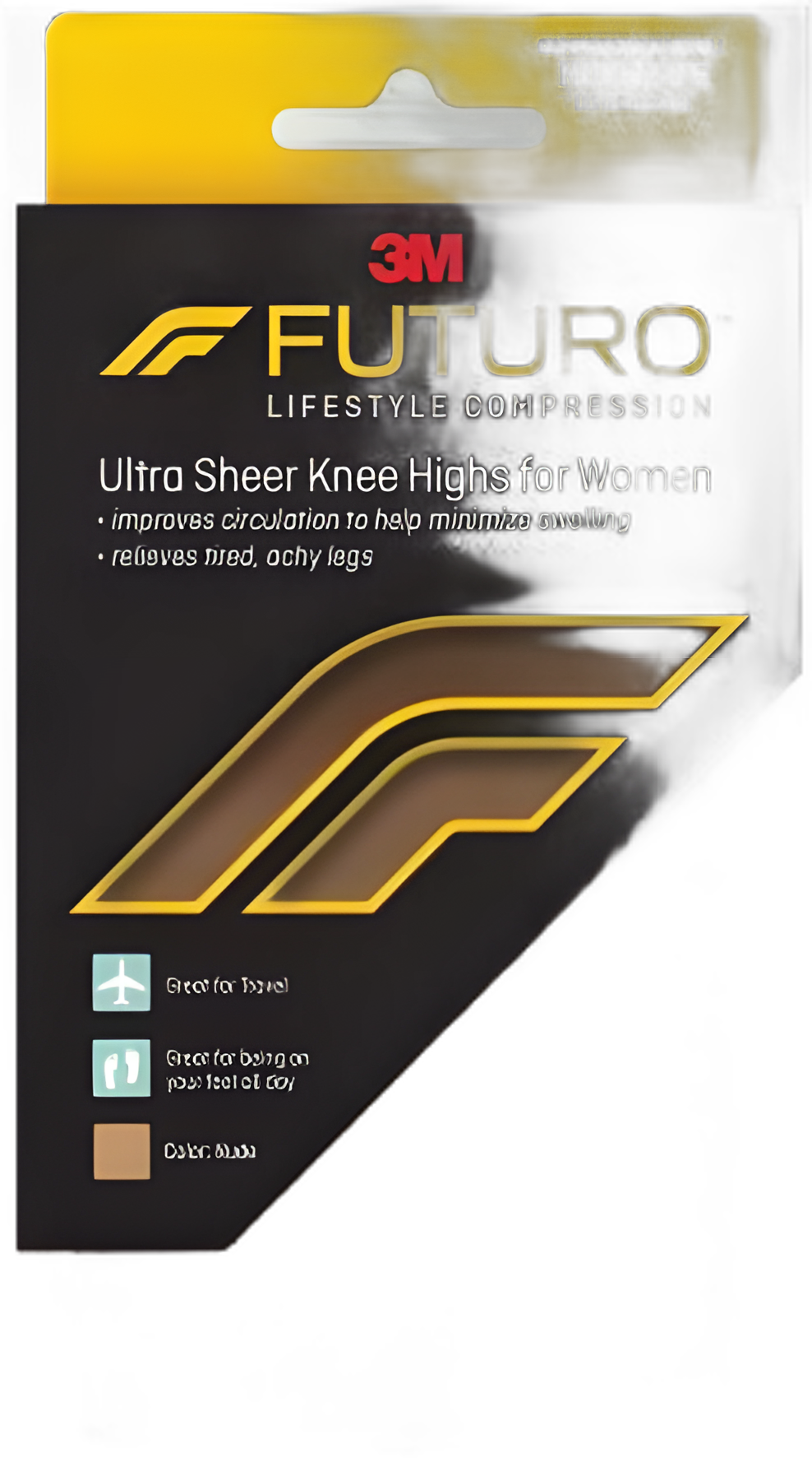 3M™ Futuro™ Ultra Sheer Medium Nude Compression Pantyhose - Closed Toe for Varicose Veins and Swelling