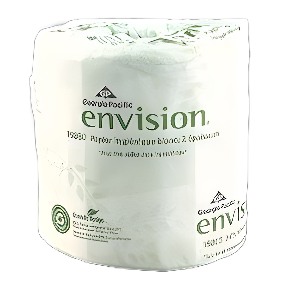 Toilet Tissue envision® White 2-Ply Standard Size Cored Roll 550 Sheets 4 X 4-1/20 Inch