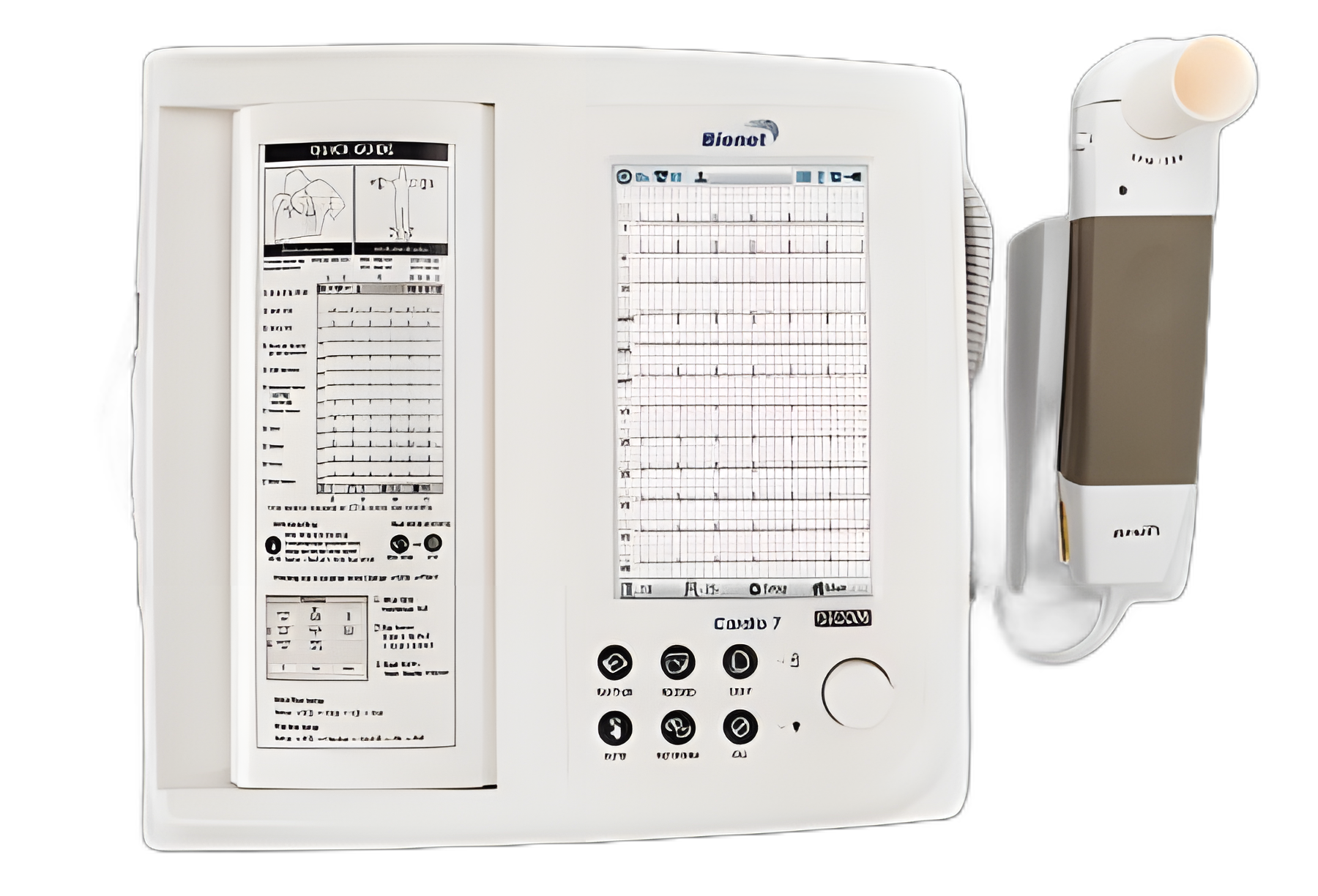 Cardio 7 Electrocardiograph with Spirometry - AC/Battery Operated with Touch Screen
