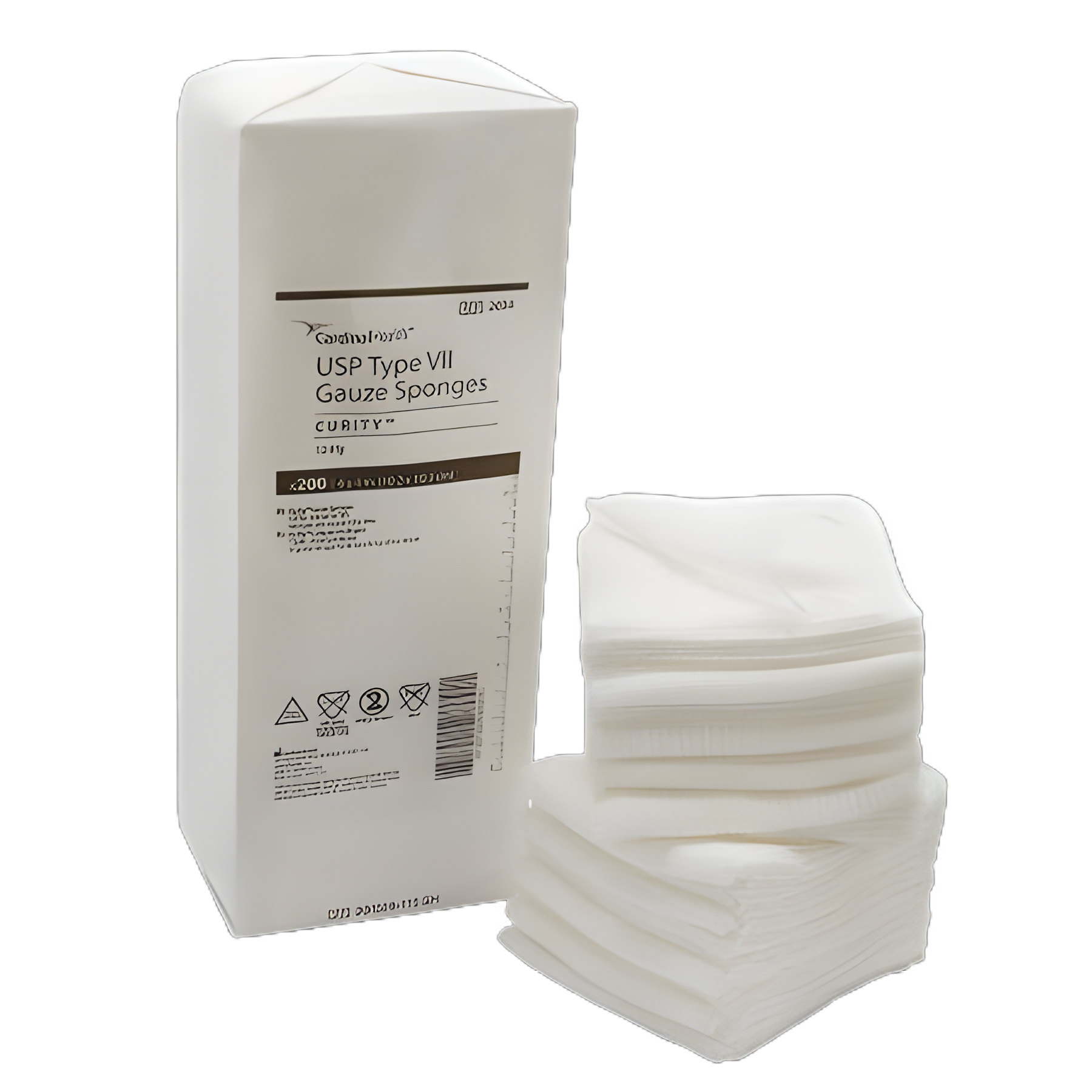 Curity™ NonSterile Cotton Gauze Sponge 4x4 Inch, 12-Ply, 200 Pack