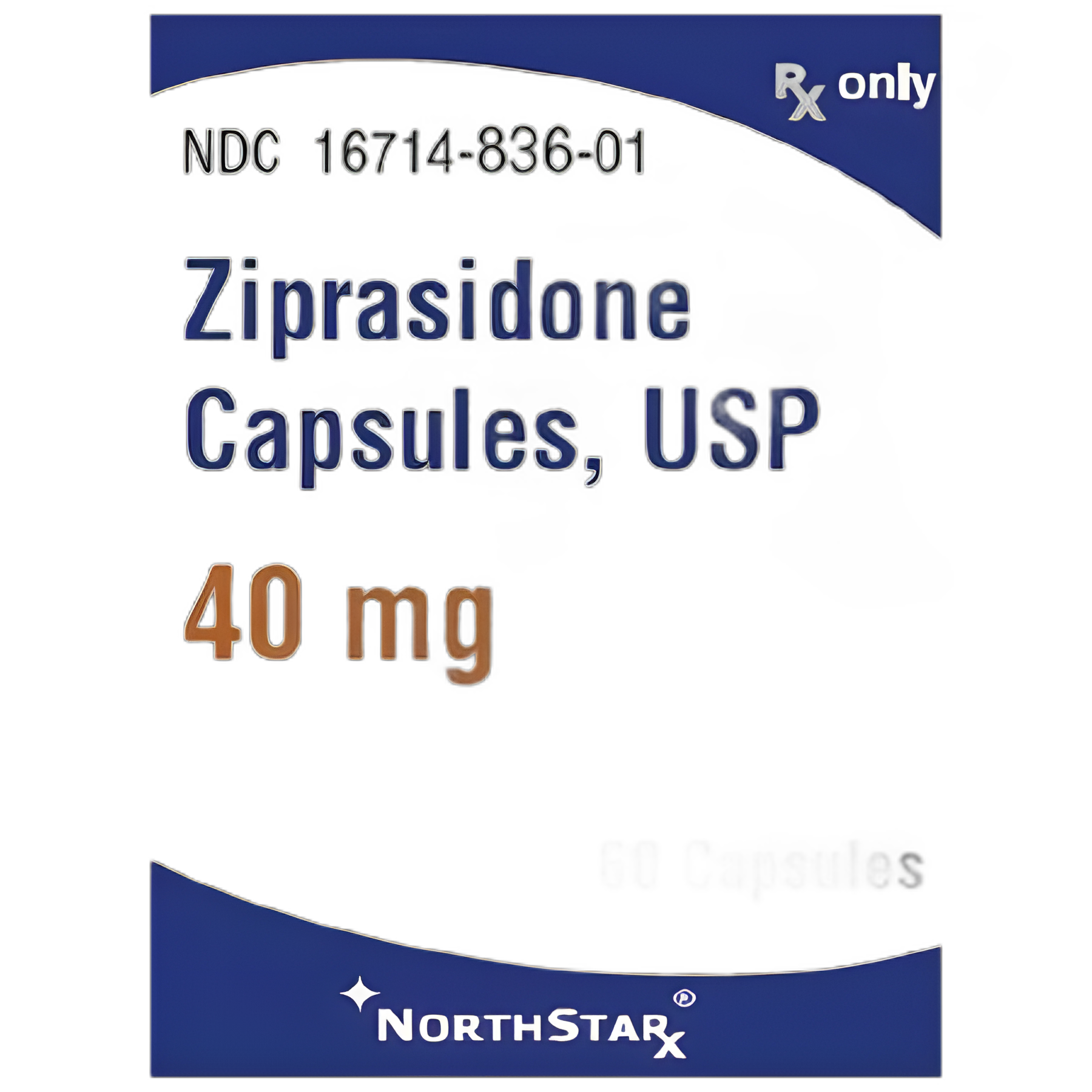 Ziprasidone HCl 40 mg Capsule for Schizophrenia & Bipolar Disorder - NorthStar Rx