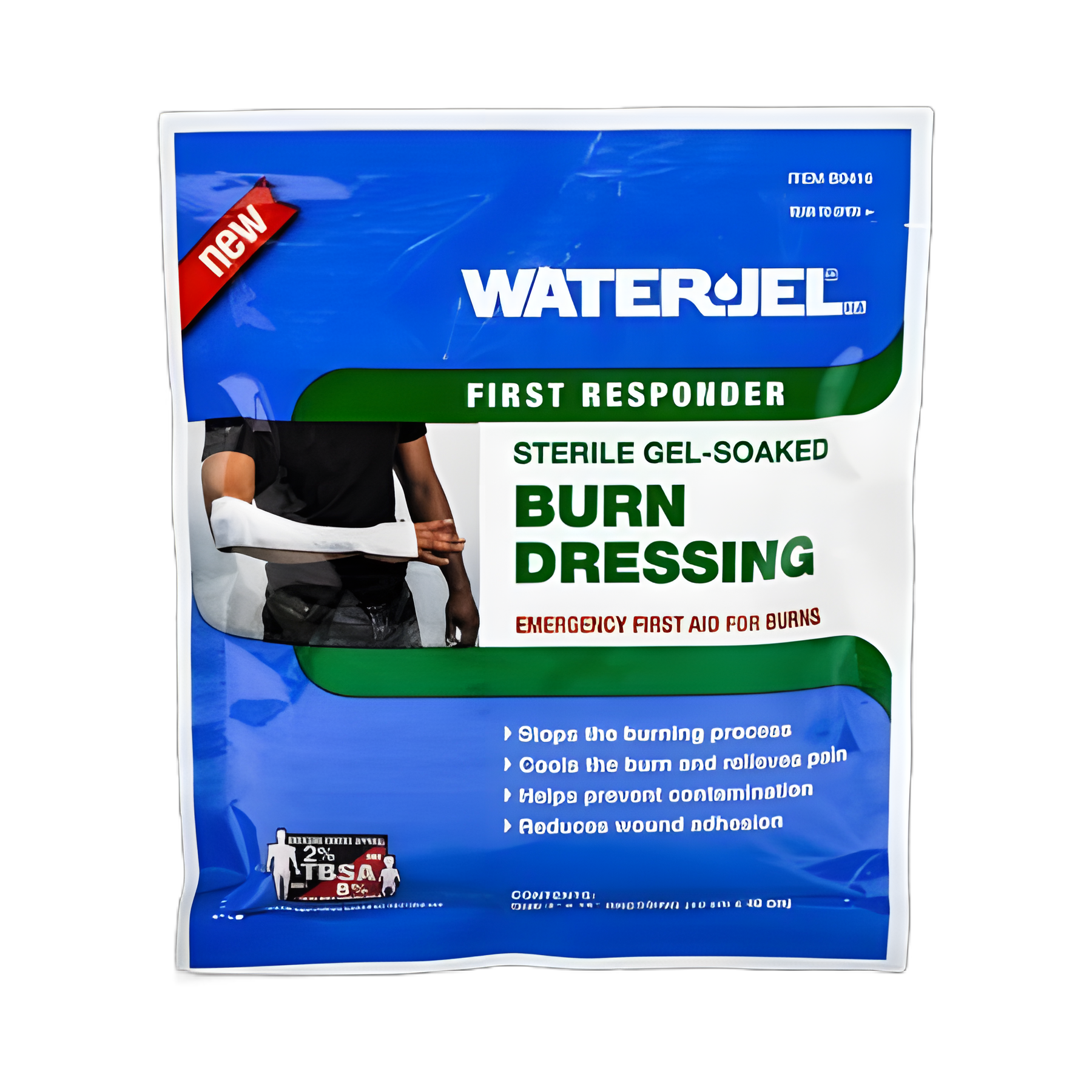 Water-Jel® First Responder Hydrogel Burn Dressing, Sterile, 4x16 Inch