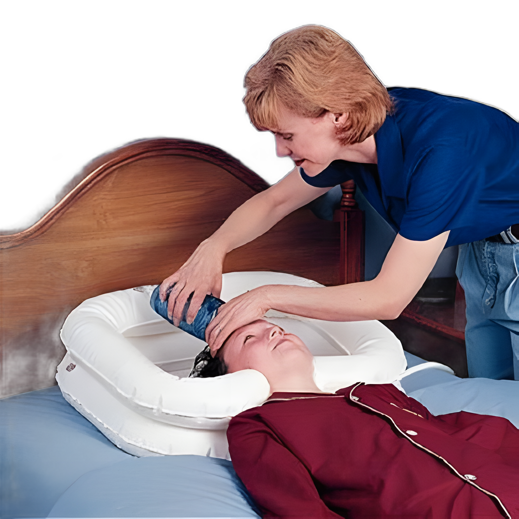 Inflatable Shampoo Basin EZ-Shampoo® 8 X 20 X 24 Inch White