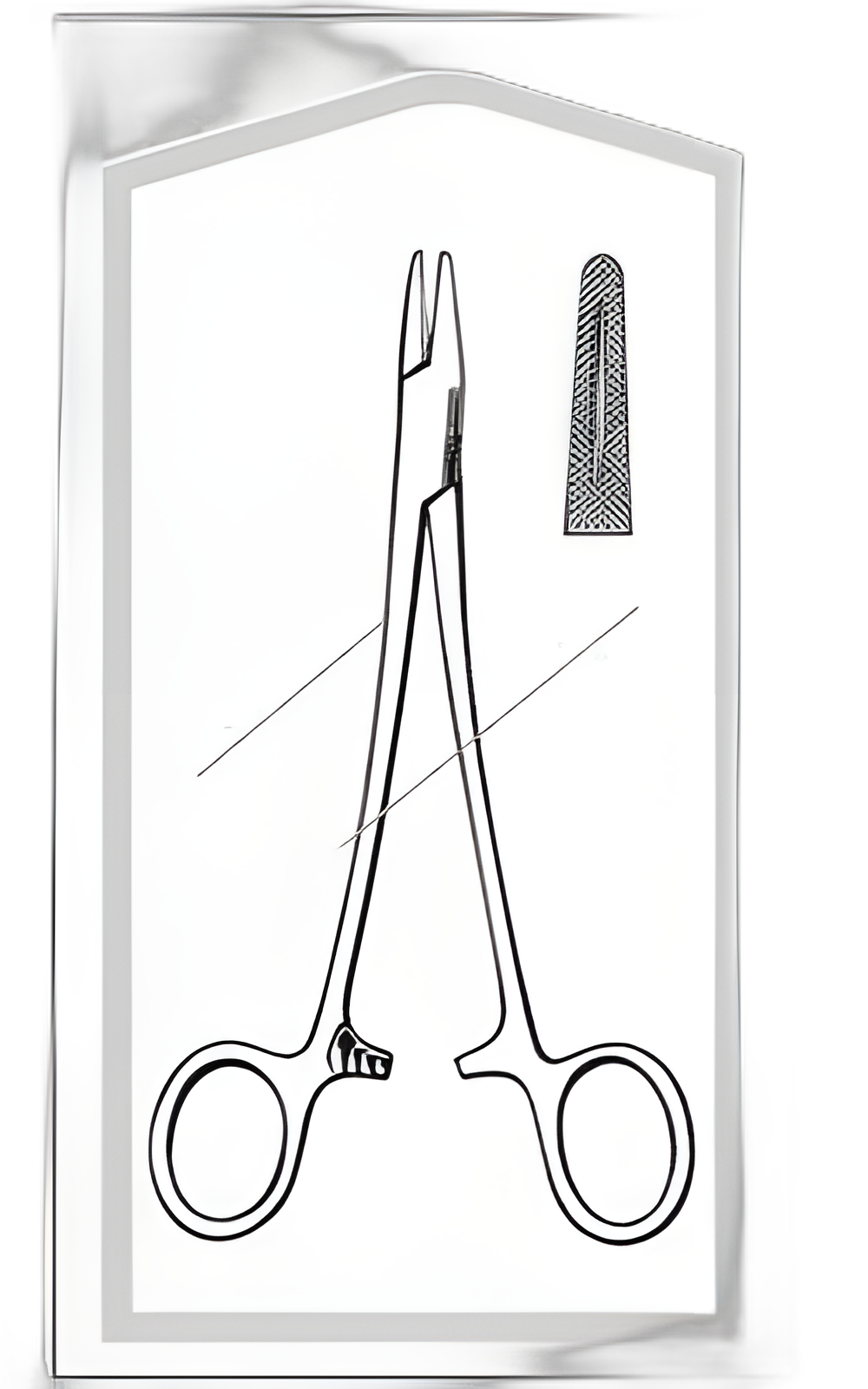 Econo™ Needle Holder 8 Inch with Blunt Straight Serrated Tips - Sklar
