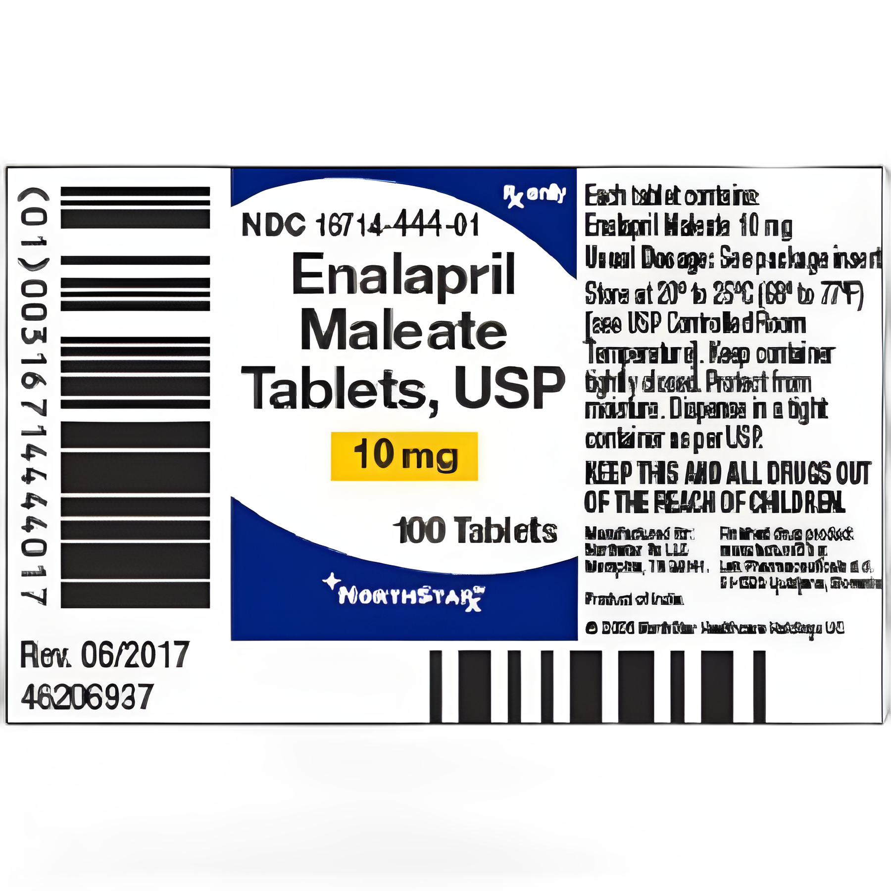 Enalapril Maleate 10 mg Tablets - Bottle of 100