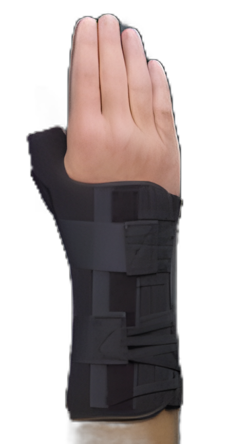 Universal Ryno Lacer® Wrist Brace with Thumb Spica - Adjustable, Supportive for Right Hand