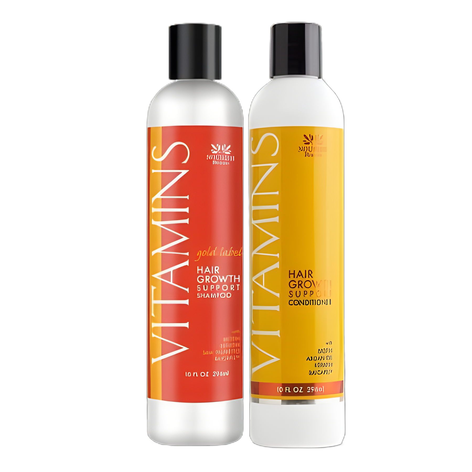 Shampoo and Conditioner Nourish Beauté Premium Vitamins Hair Growth Support 10 oz. Flip Top Bottle Scented