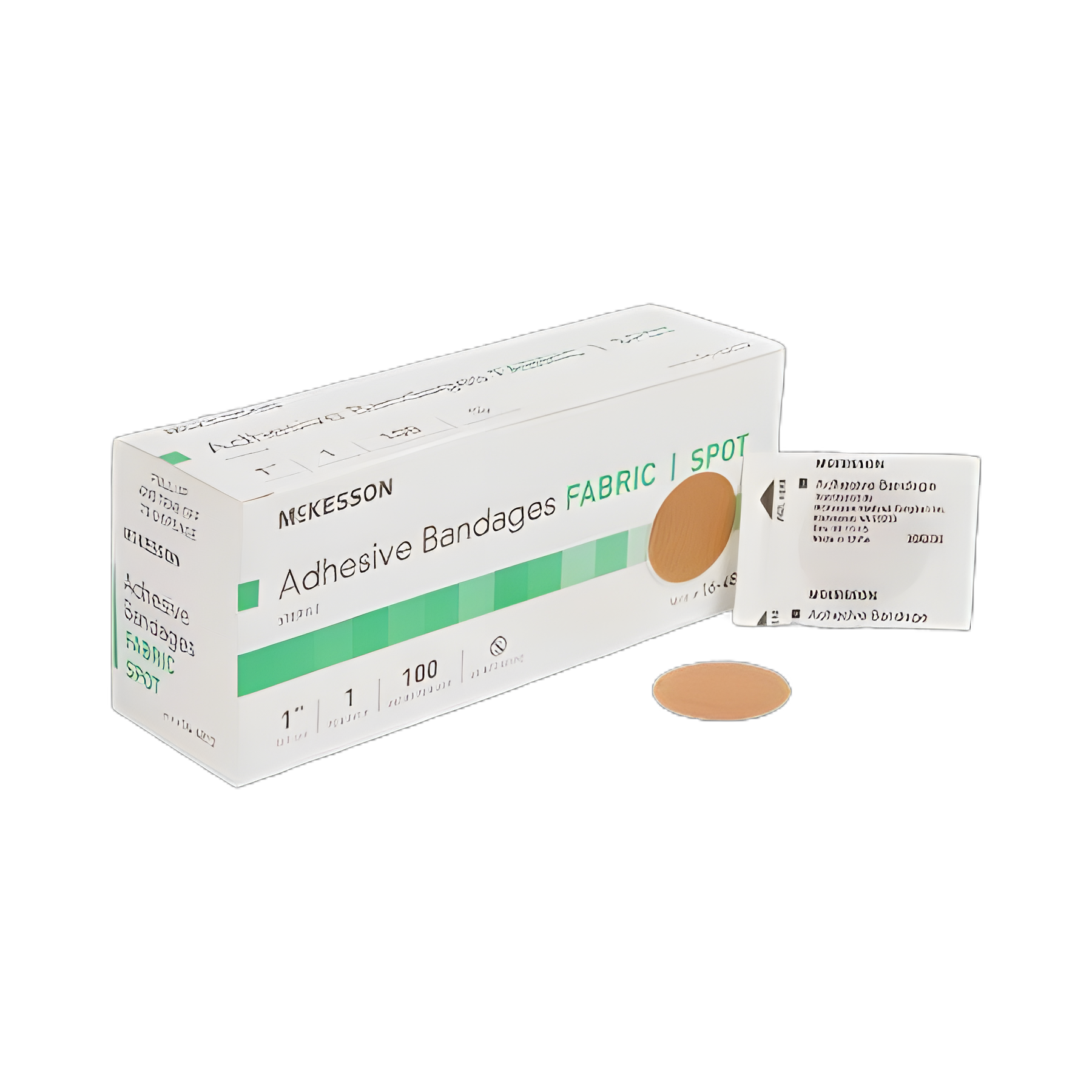 Adhesive Spot Bandage McKesson 1 Inch Fabric Round Tan Sterile