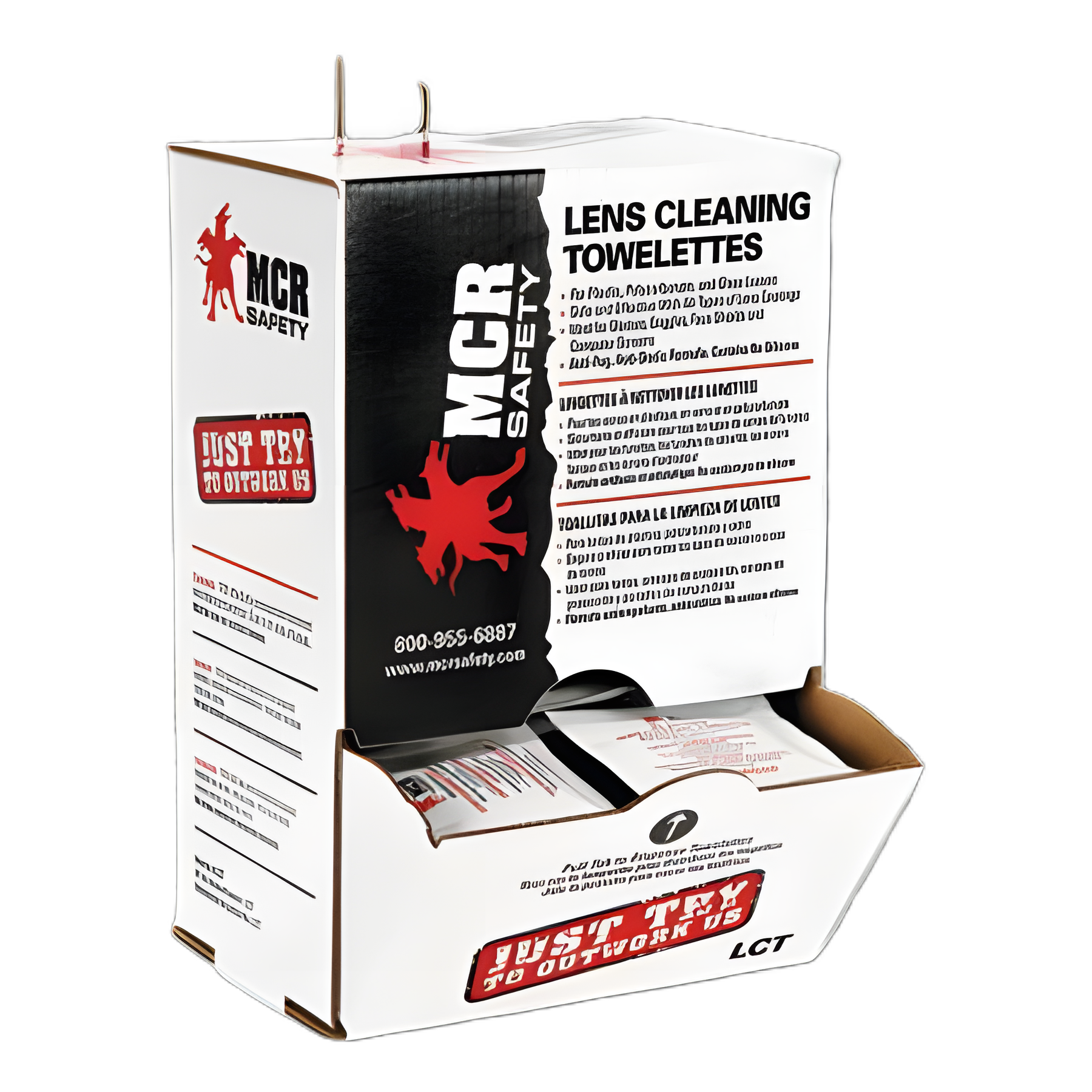 MCR Safety Lens Cleaning Towelettes - Anti-Fog & Anti-Static, 100/Box, 10 Box/Carton