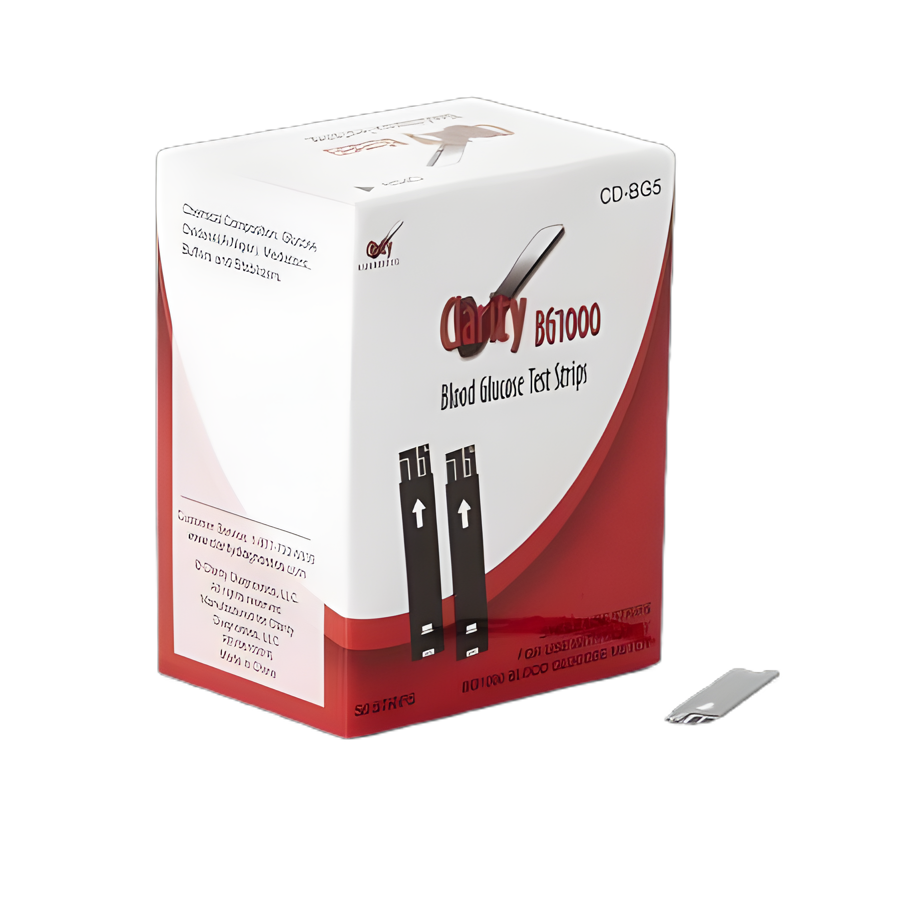 Clarity BG1000 Blood Glucose Test Strips - 50 Count Pack for Accurate Blood Sugar Monitoring